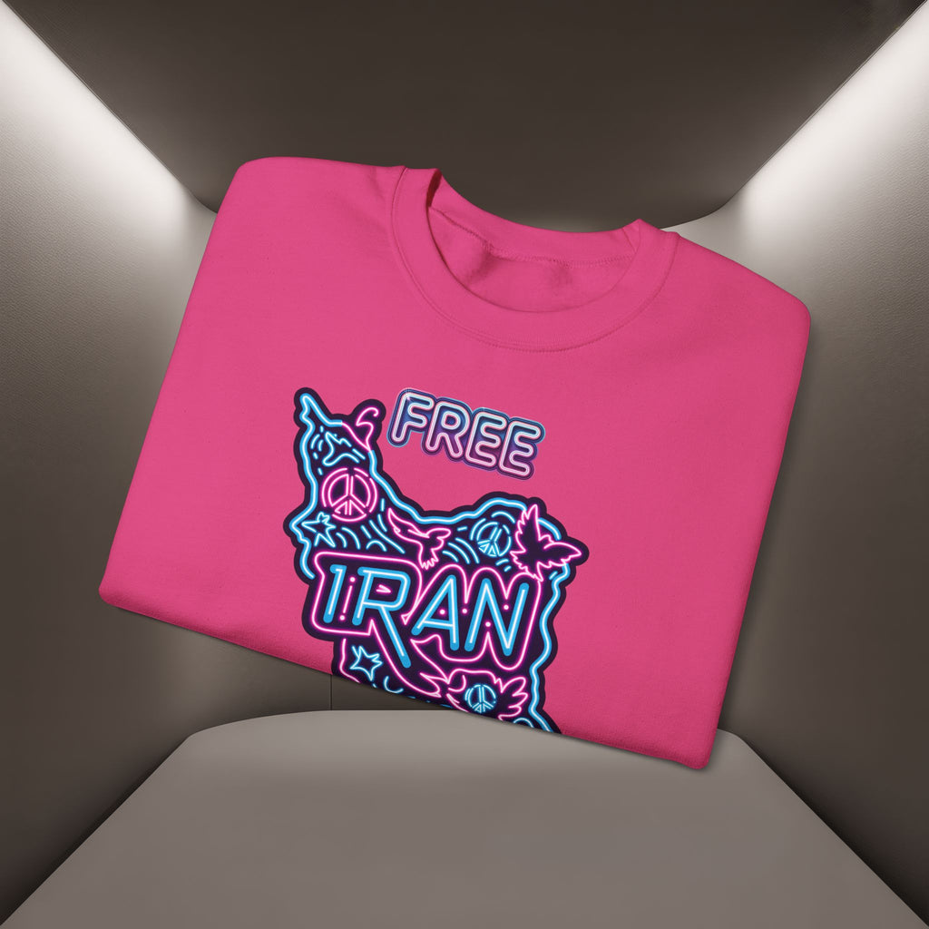 Free Iran Sweatshirt – Neon design, Premium Quality