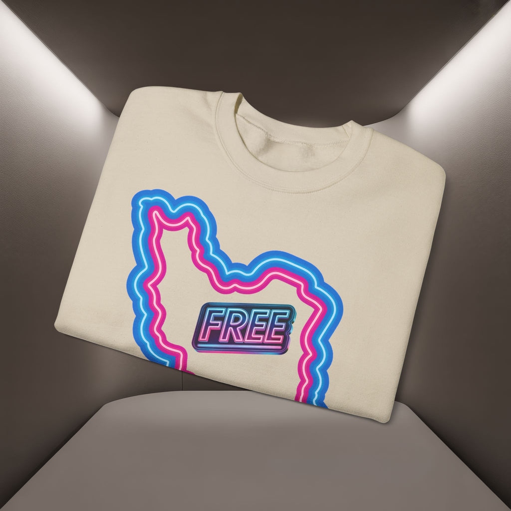 Free Iran Sweatshirt — Neon design - Premium Quality