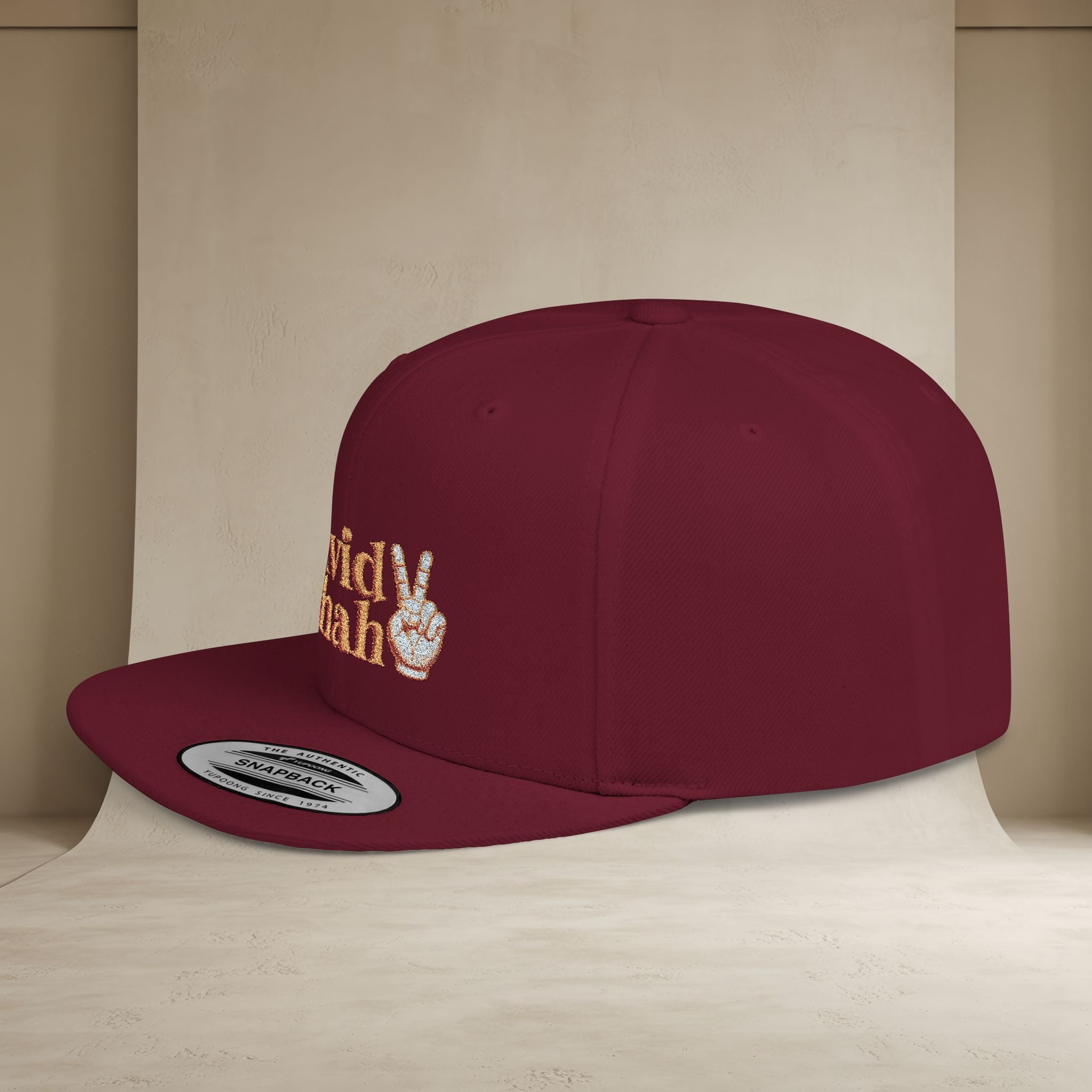 Javid Shah Embroidered Snapback Hat — (GoldoOzi)