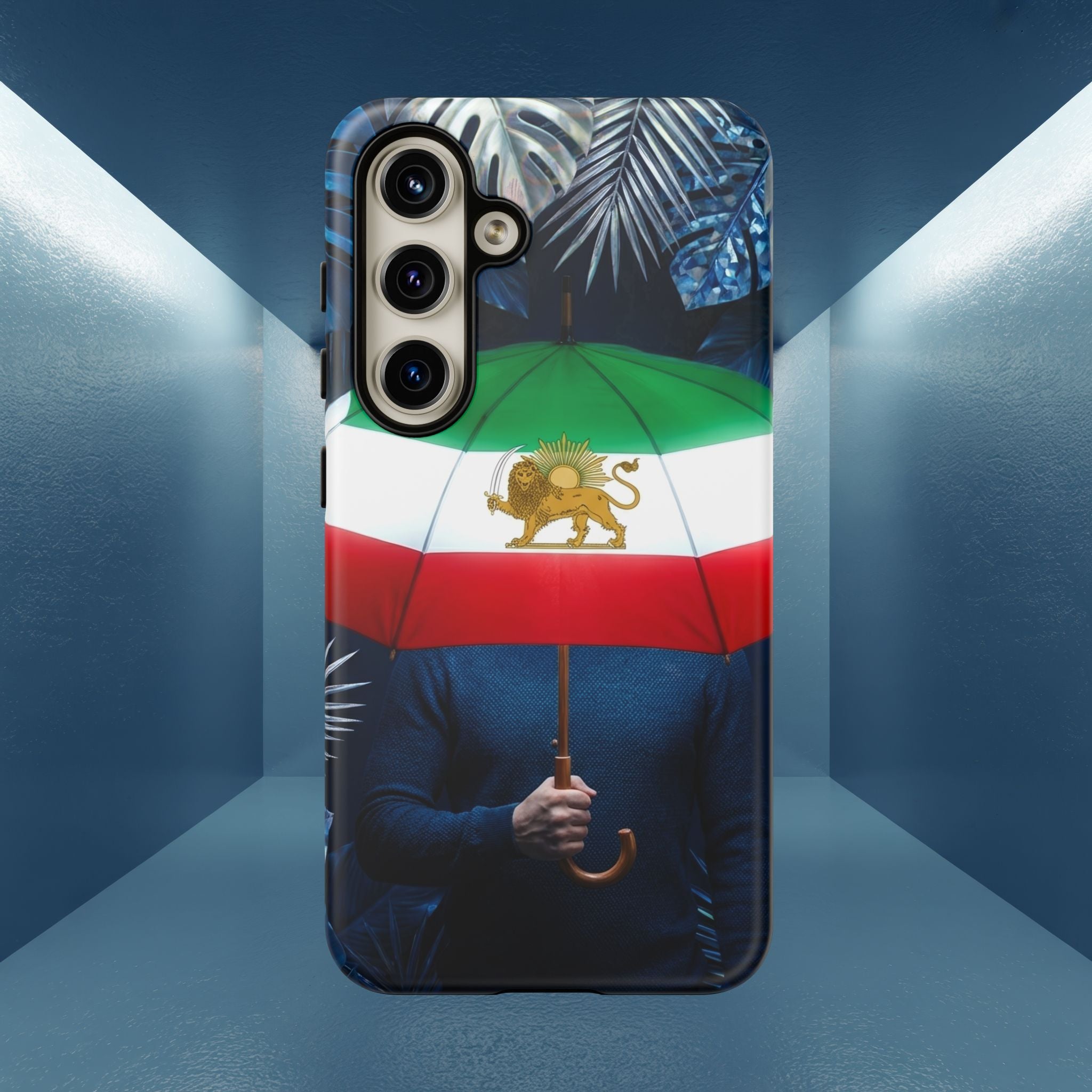Iran Flag umbrella design phone Case