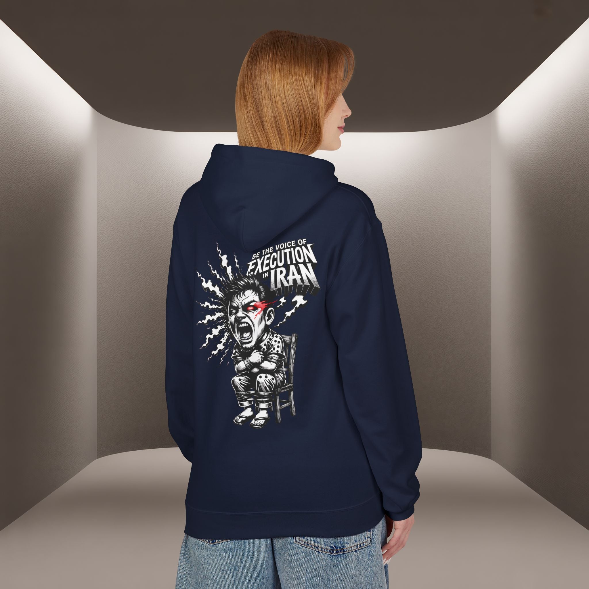Be the Voice of execution in Iran Hoodie - 47 years Skull Hoodie