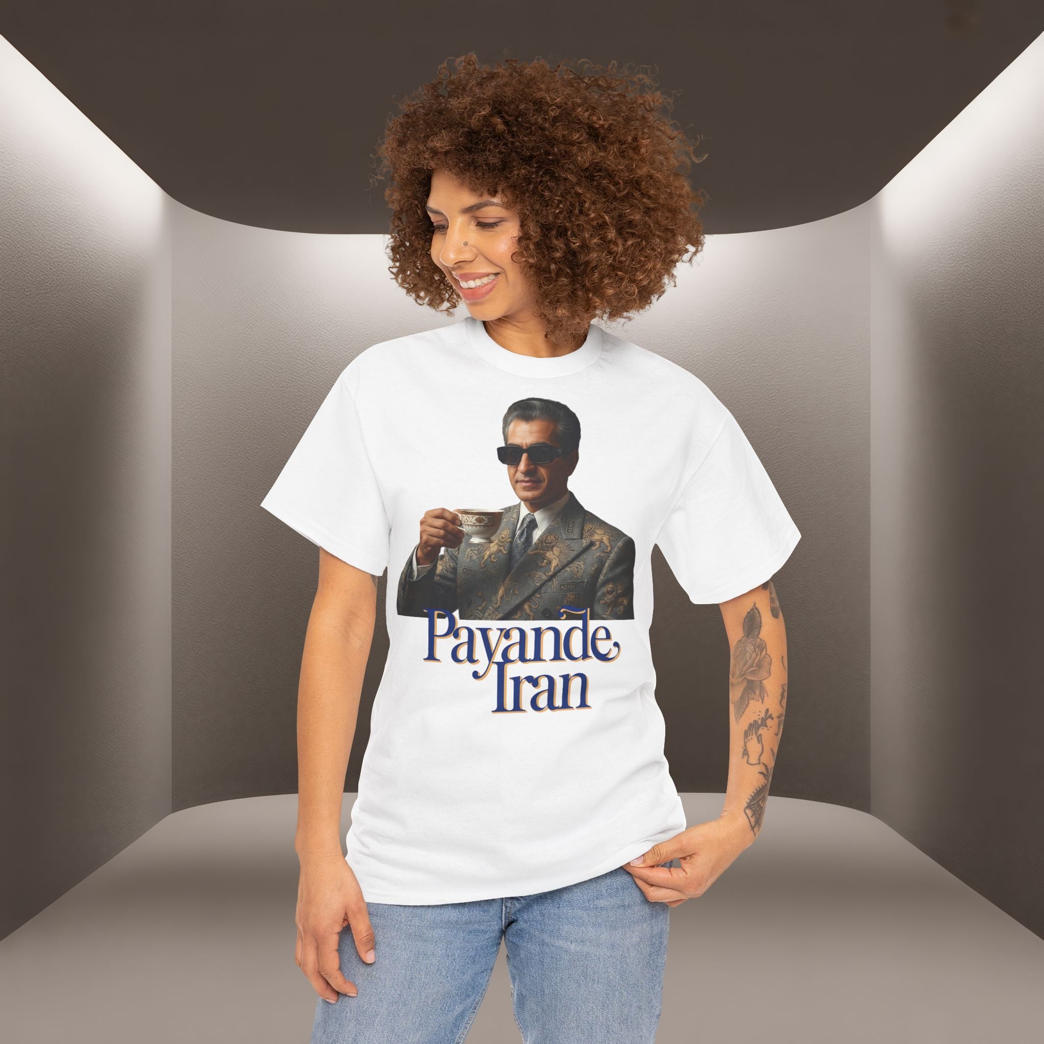 T-Shirt — "Payande Iran" Retro Style Tehran Nostalgia Tee