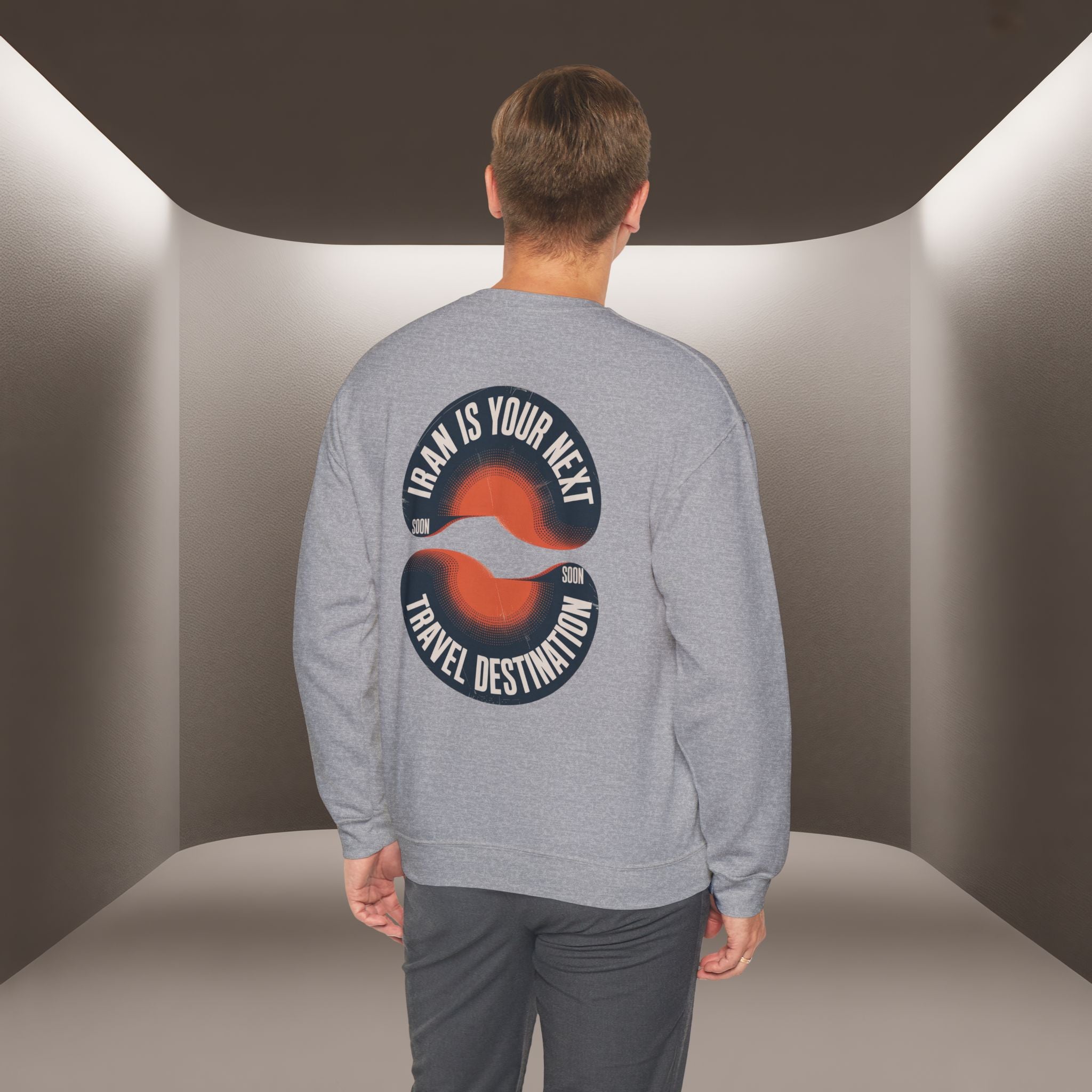 "Iran is your Next Travel Destination" Soon Sweatshirt " Javid Shah Design