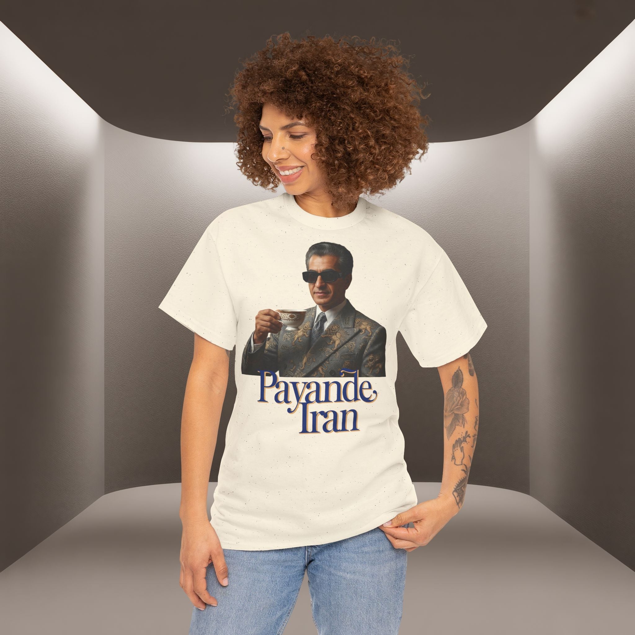 T-Shirt — "Payande Iran" Retro Style Tehran Nostalgia Tee