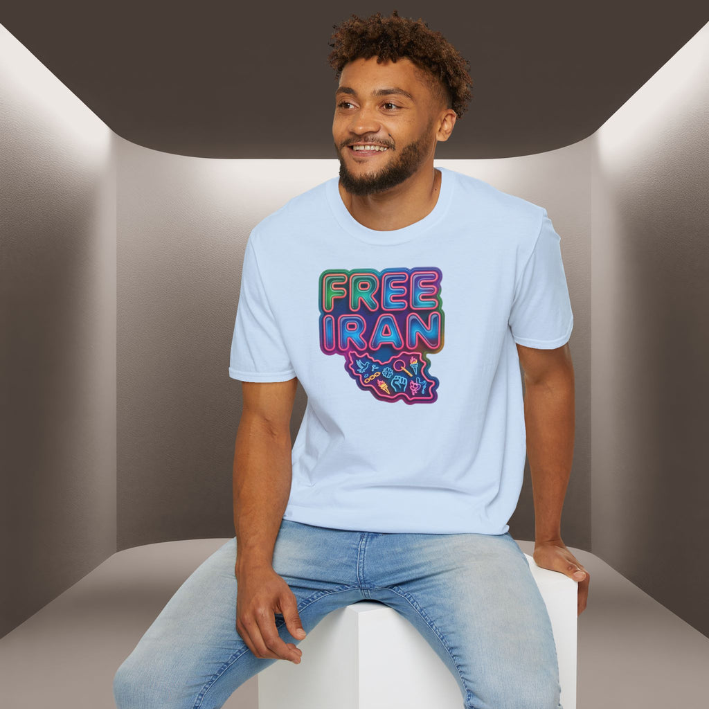 Free Iran T-Shirt — Neon Style, Premium Quality