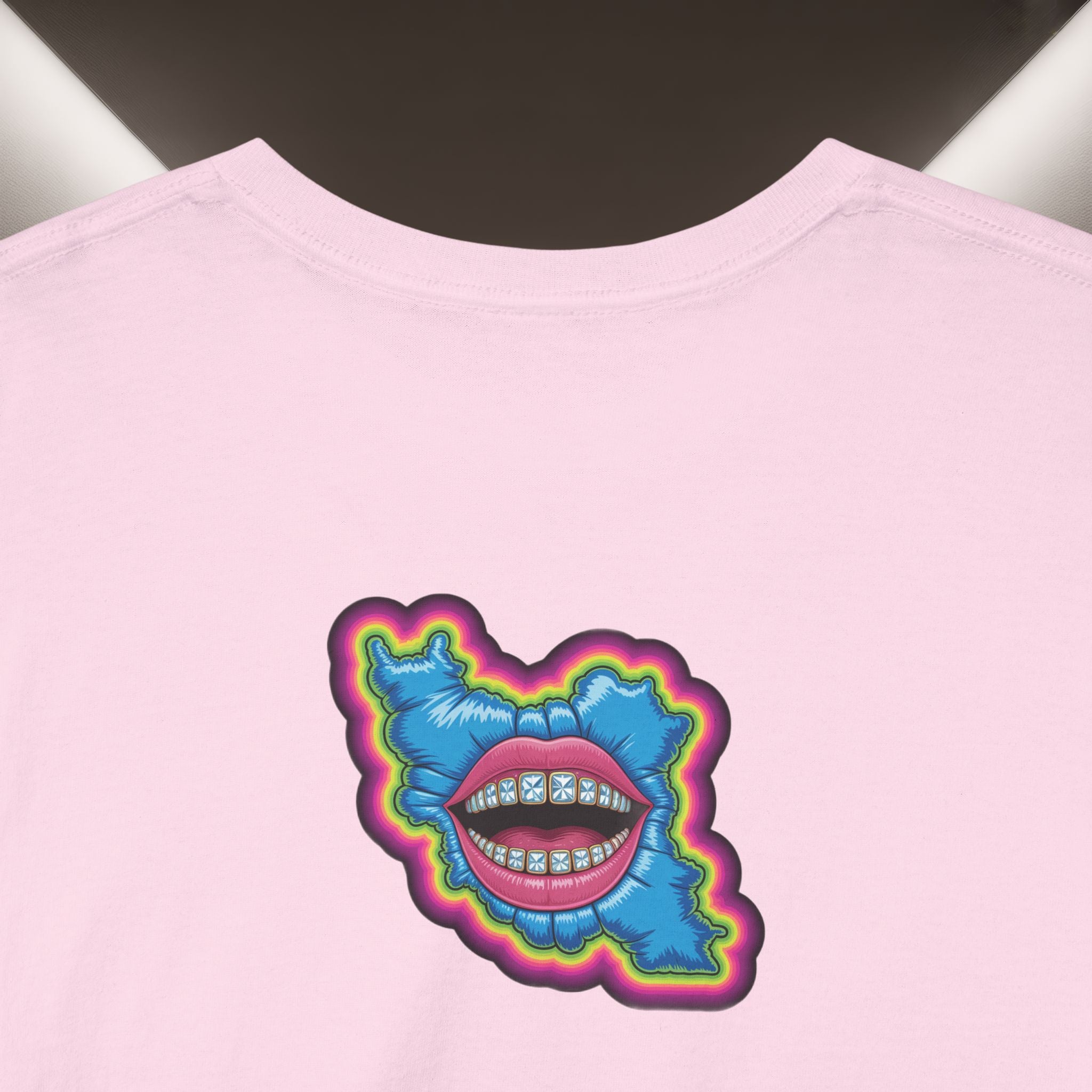 Neon Skull in Iran's map shape T-Shirt — Premium Quality