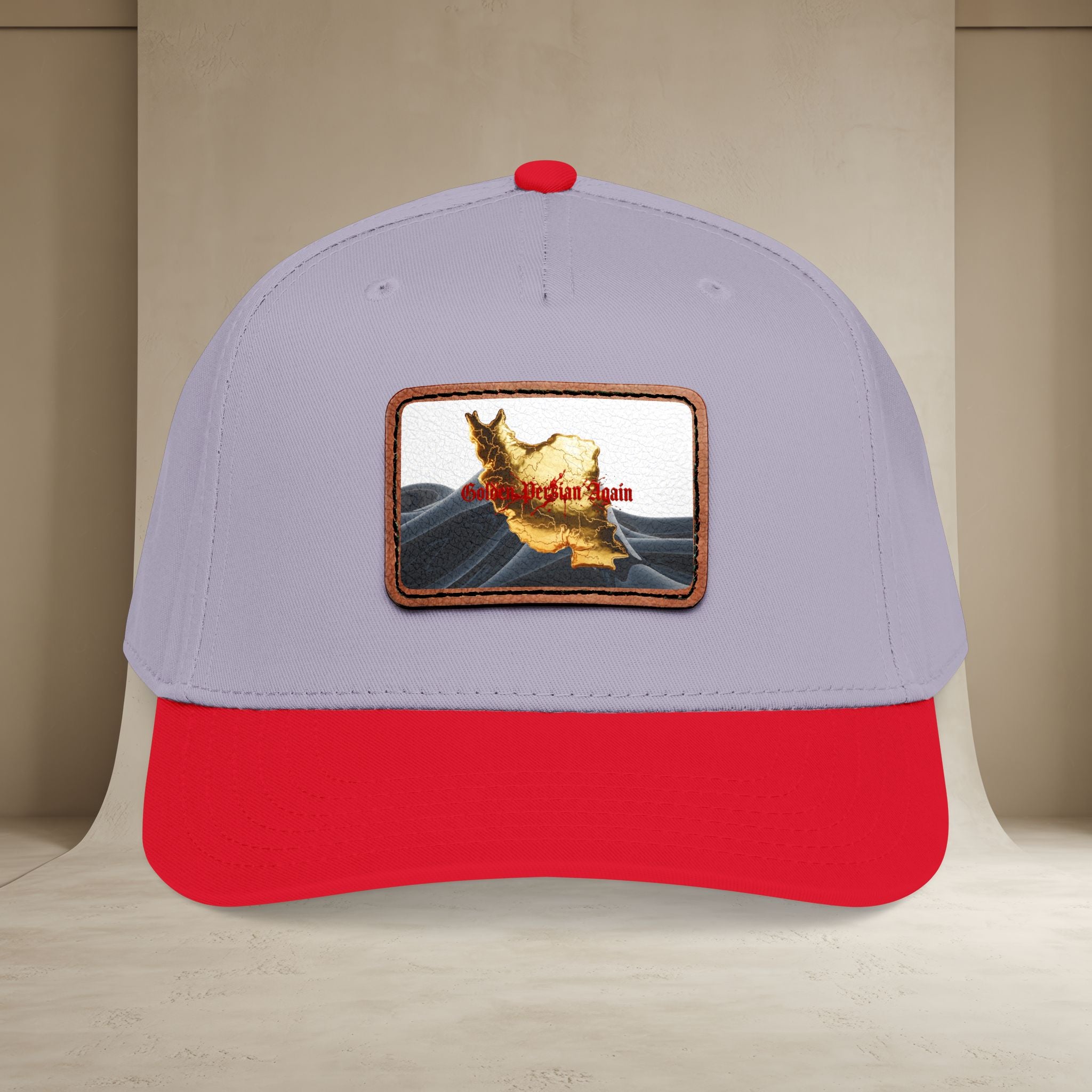 Golden Persian again Map Baseball Cap, Unisex