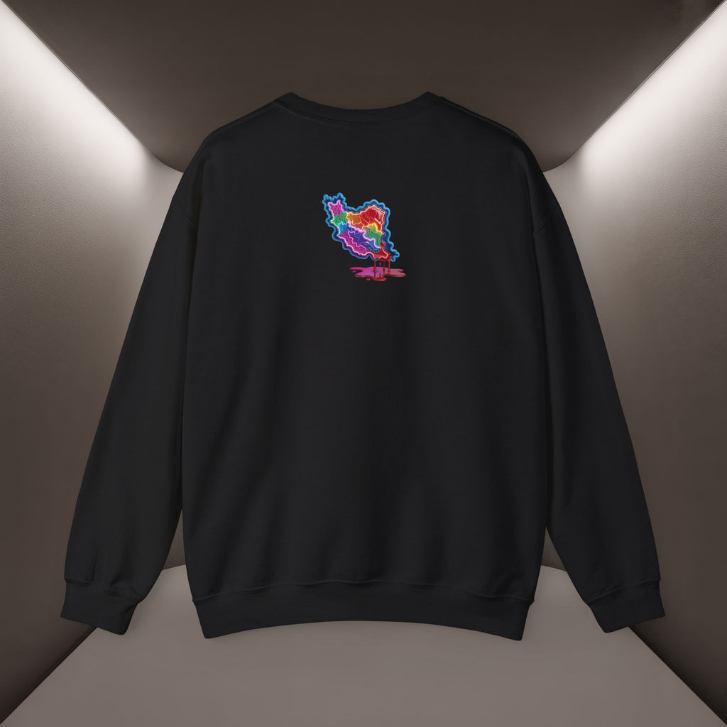 Skull in Iran's map shape Sweatshirt-Unisex, Premium Quality