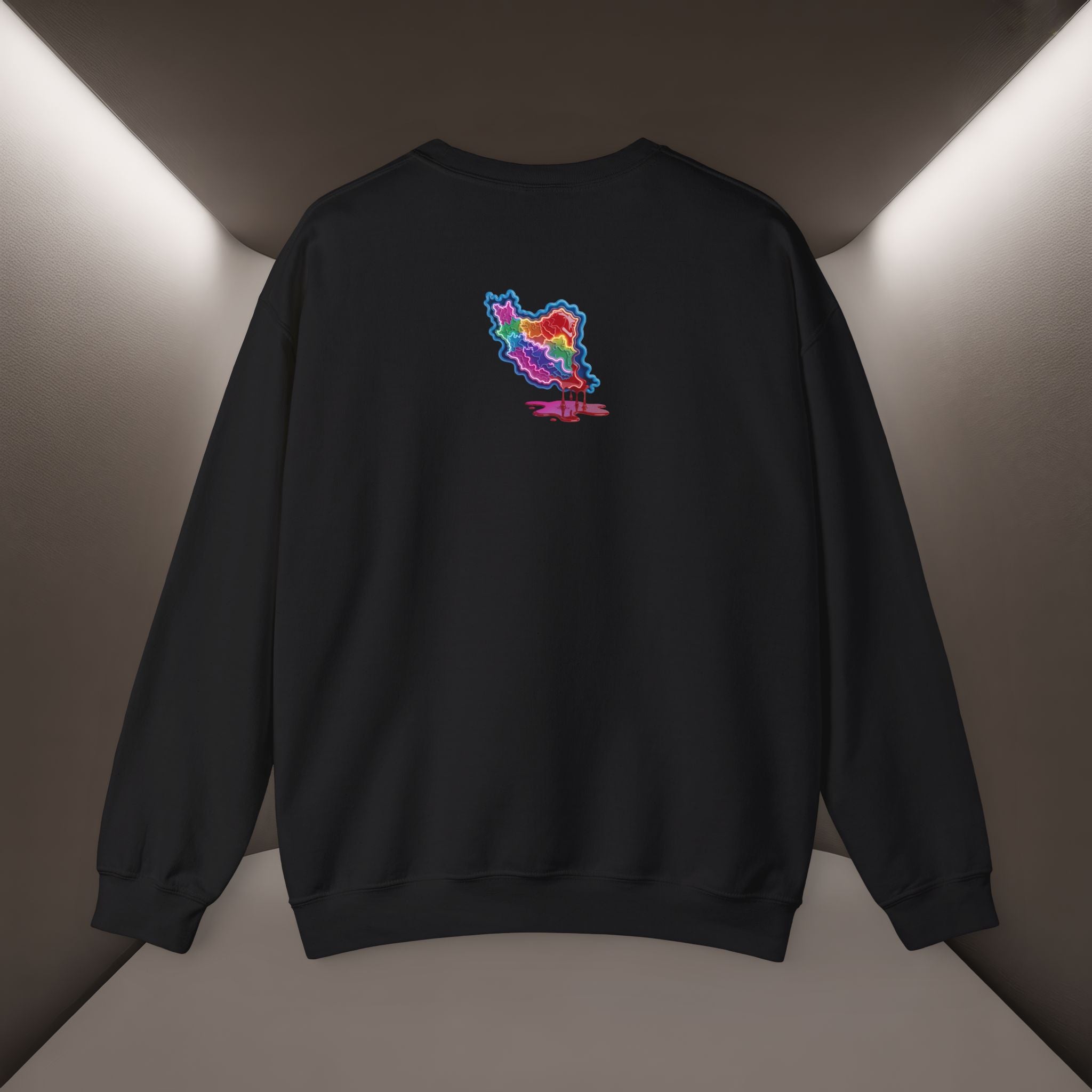 Skull in Iran's map shape Sweatshirt-Unisex, Premium Quality