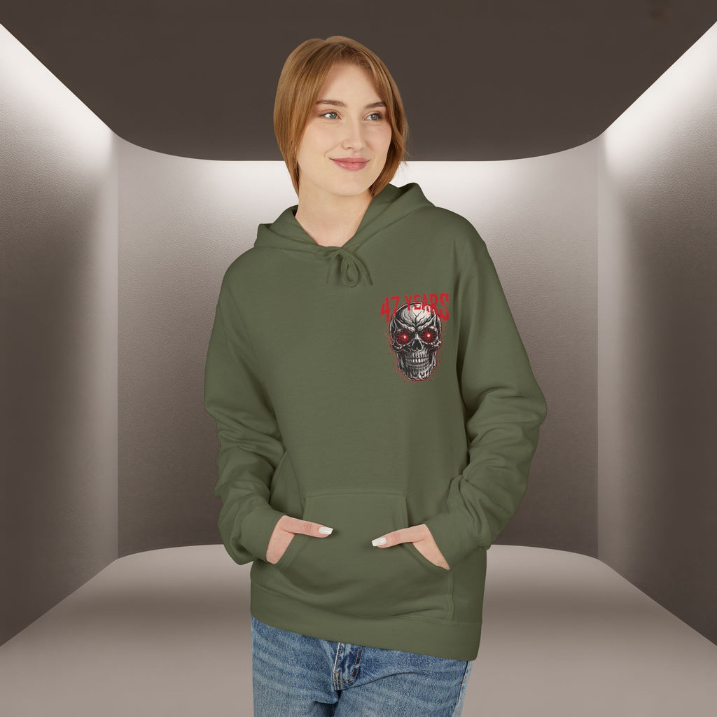 Be the Voice of execution in Iran Hoodie - 47 years Skull Hoodie