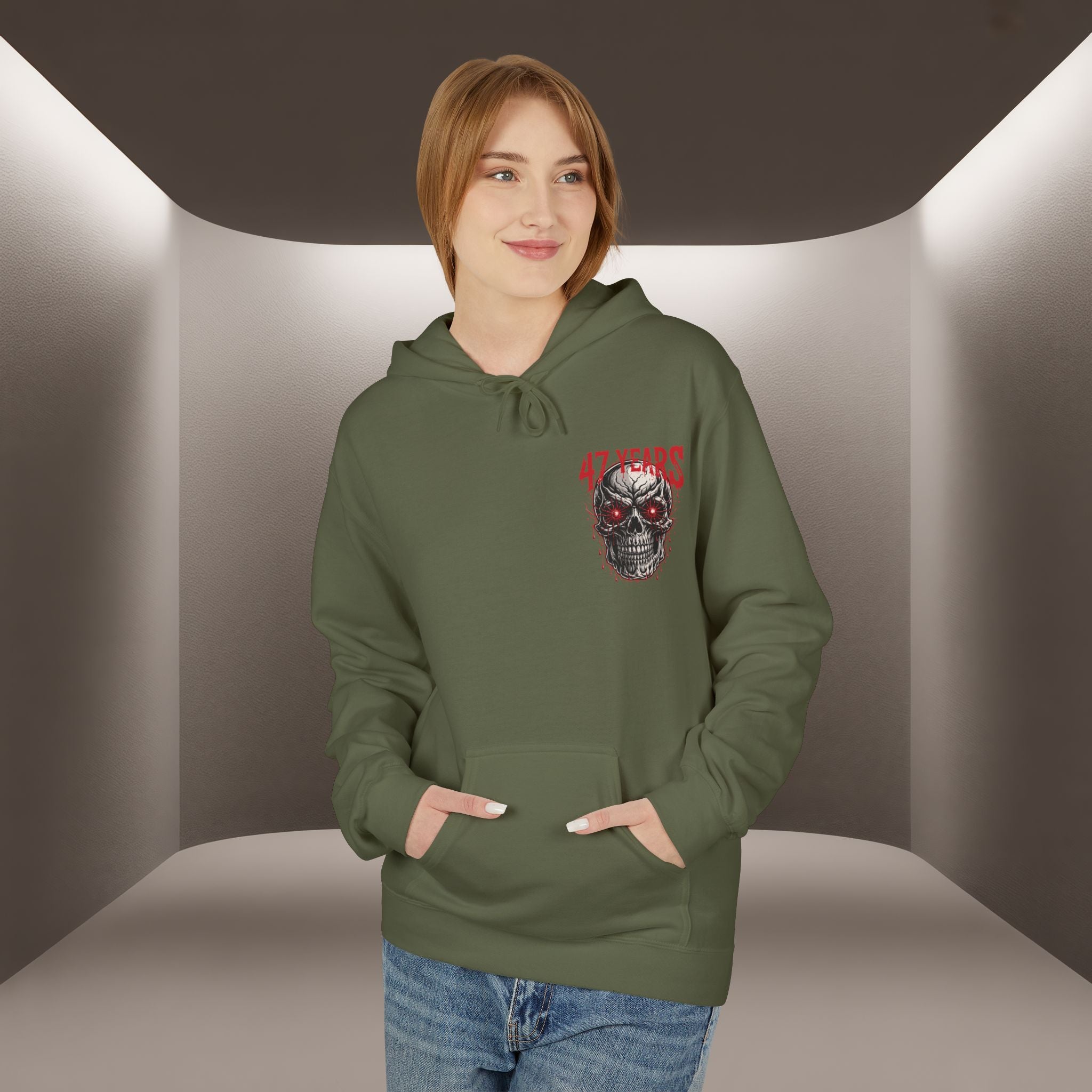 Be the Voice of execution in Iran Hoodie - 47 years Skull Hoodie