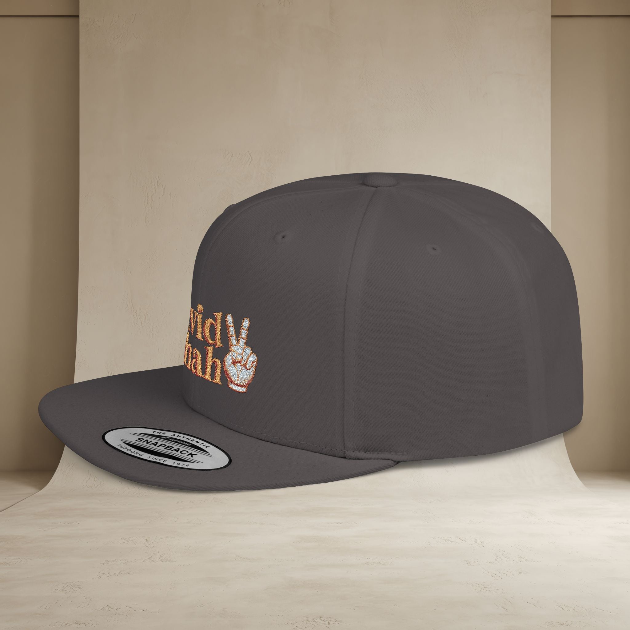 Javid Shah Embroidered Snapback Hat — (GoldoOzi)