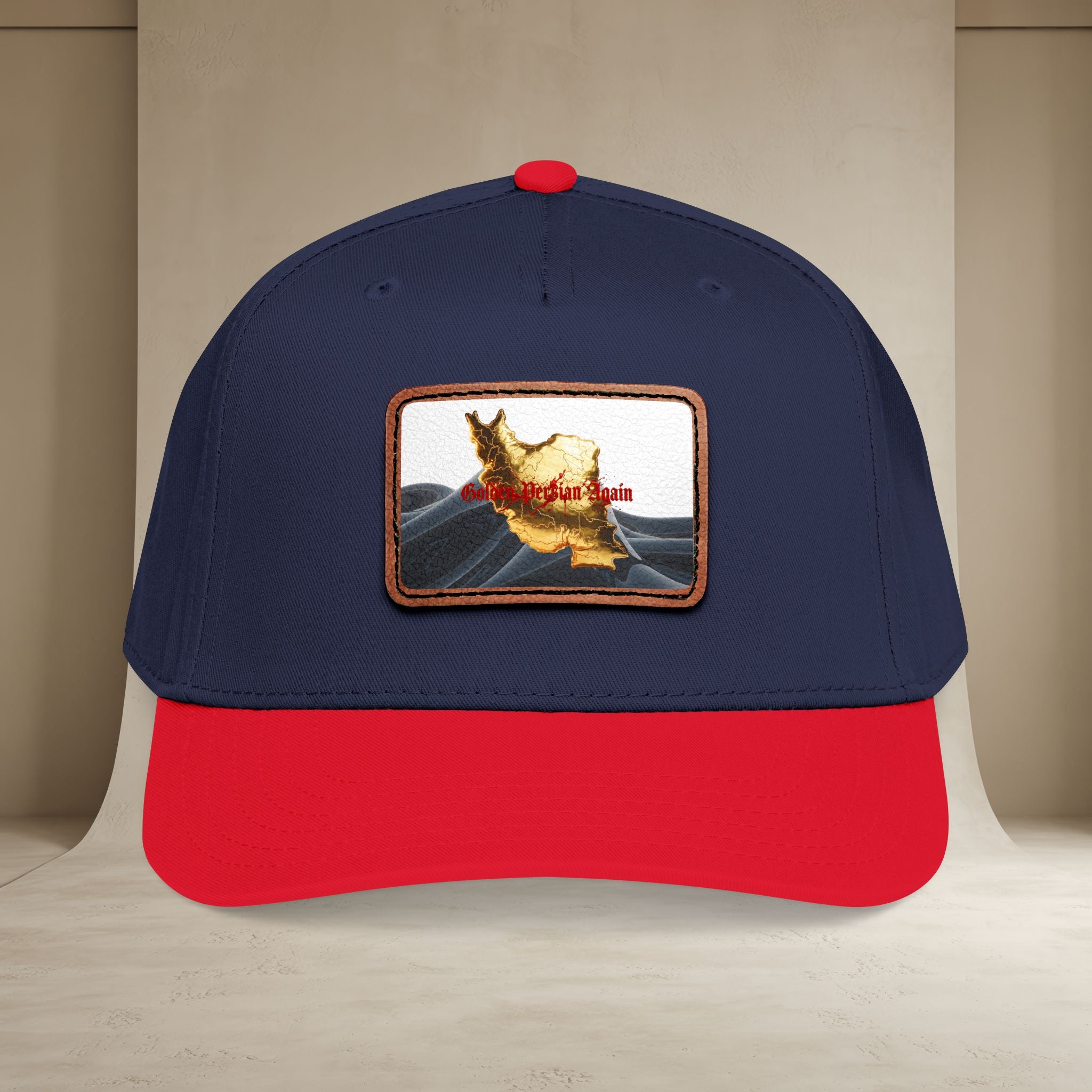 Golden Persian again Map Baseball Cap, Unisex