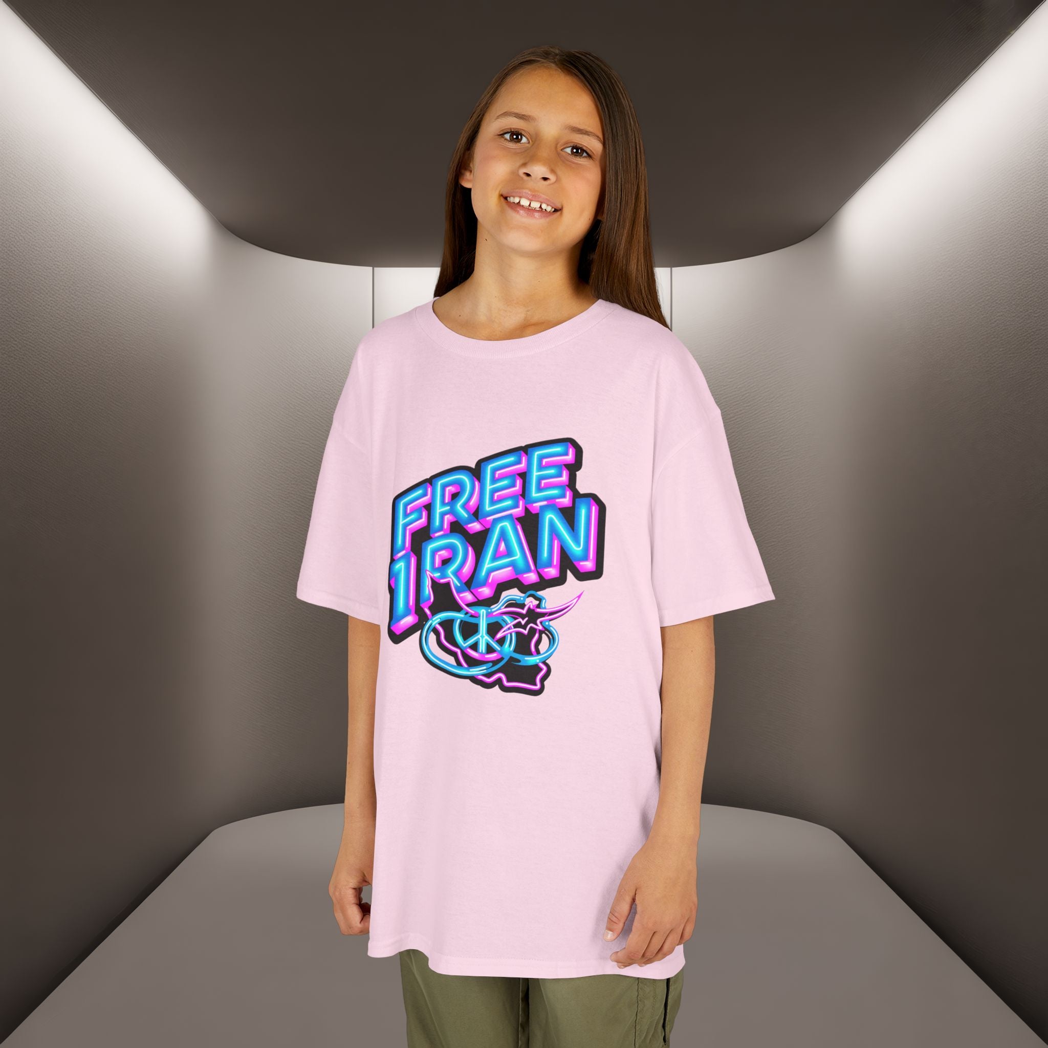 Kids Golden Iran's map Unisex Kids T-Shirt- Premium Quality