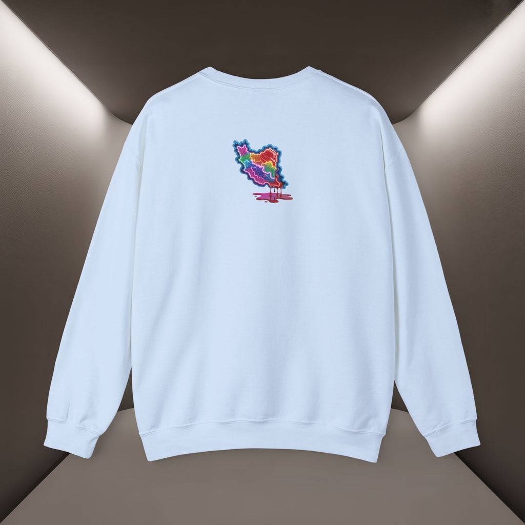 Skull in Iran's map shape Sweatshirt-Unisex, Premium Quality