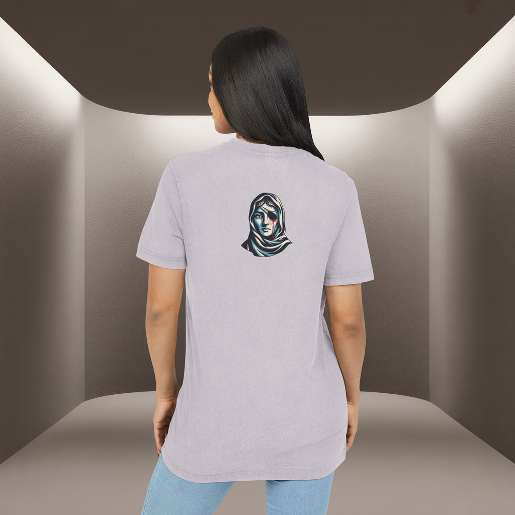 Iran's map Conceptual tshirt- Acid Wash Tee