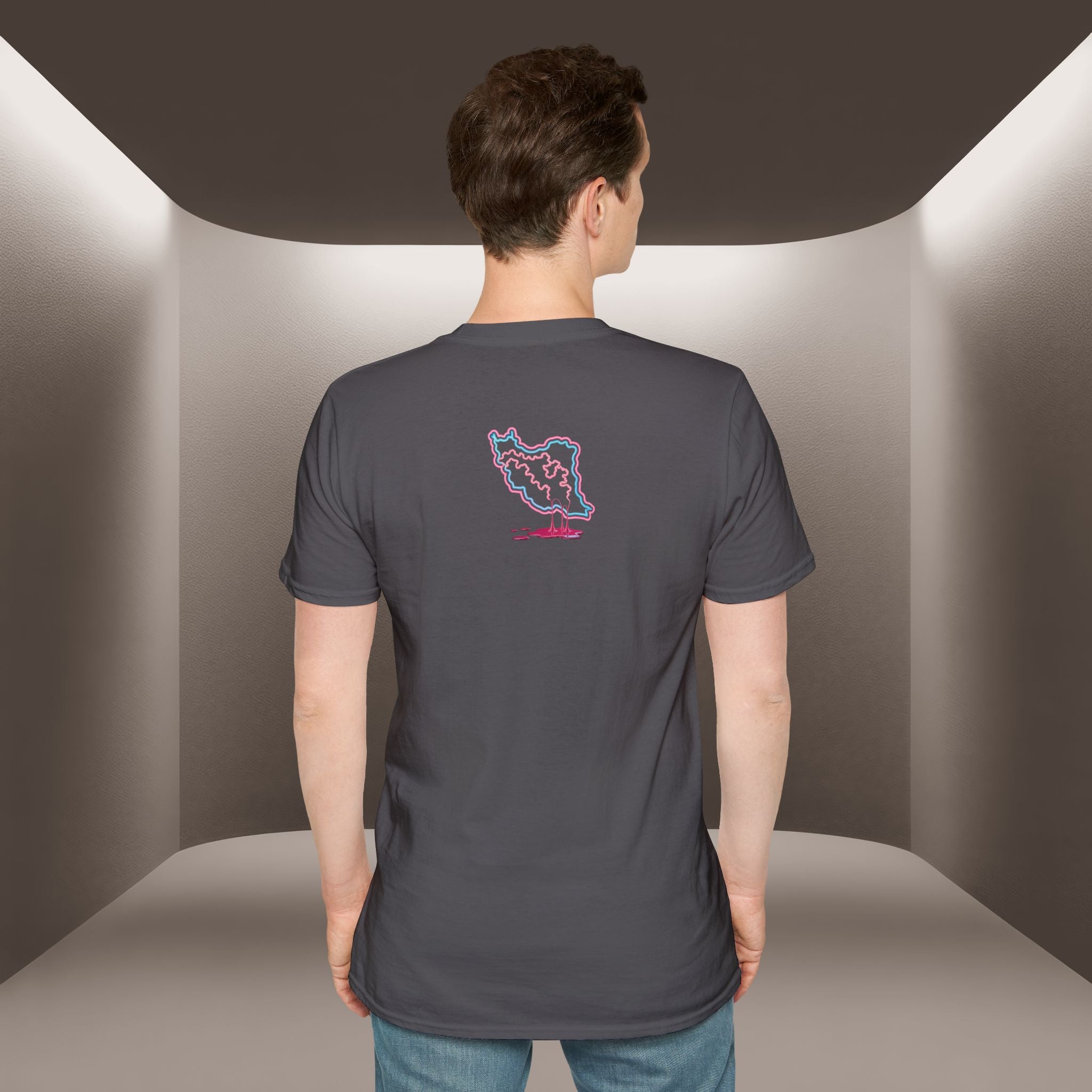 Free Iran T-Shirt — Neon design, Premium Quality
