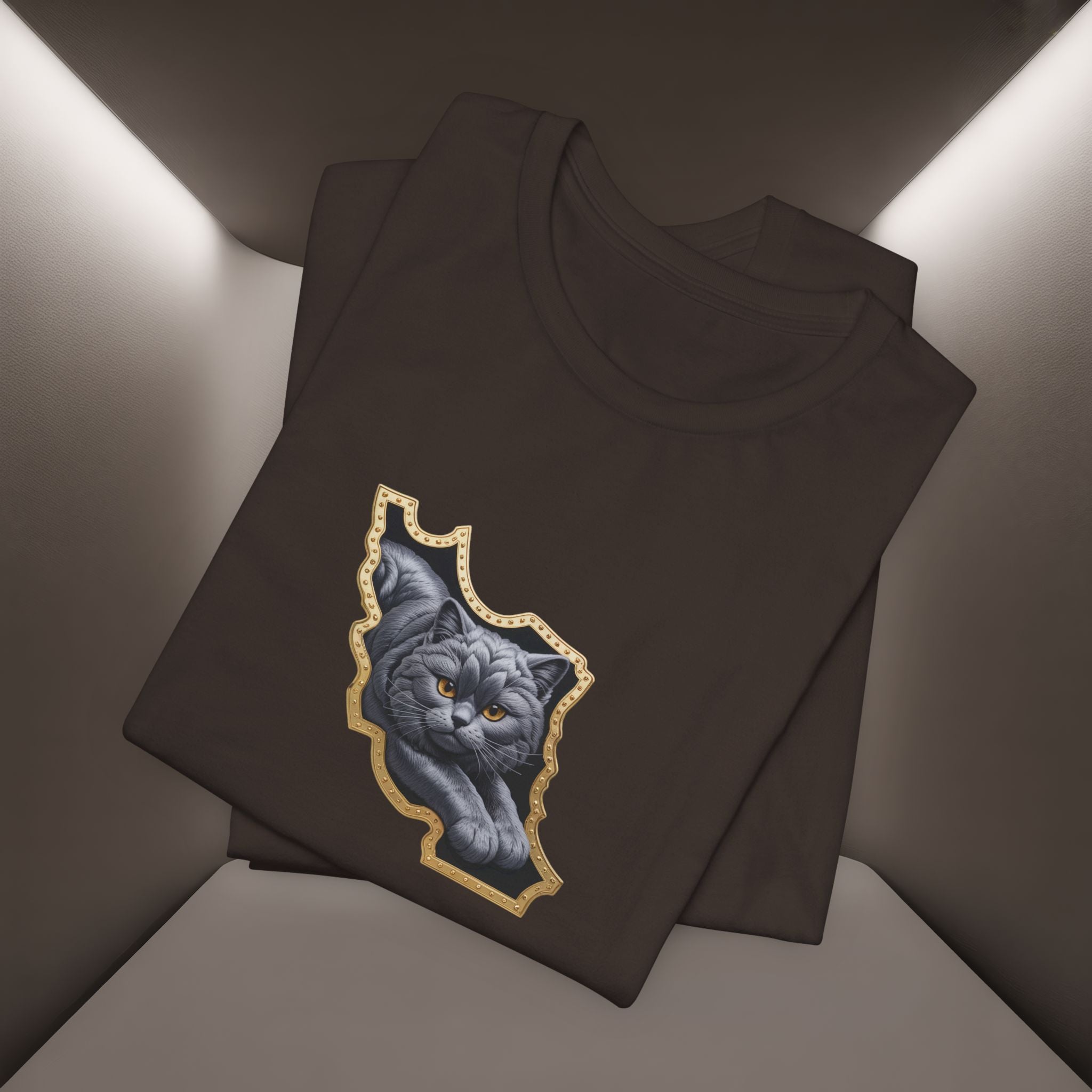 Persian Cat in a Persian Map Graphic design- unisex T-shirt- Premium quality