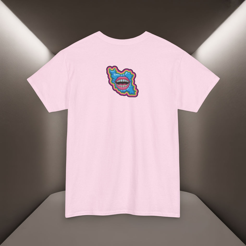 Neon Skull in Iran's map shape T-Shirt — Premium Quality