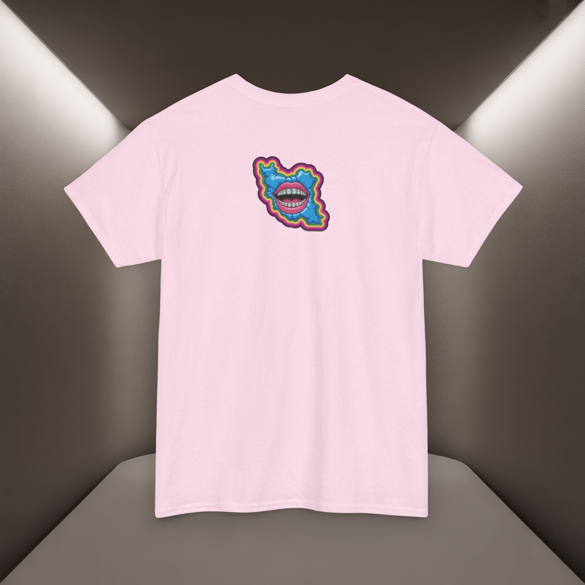 Neon Skull in Iran's map shape T-Shirt — Premium Quality
