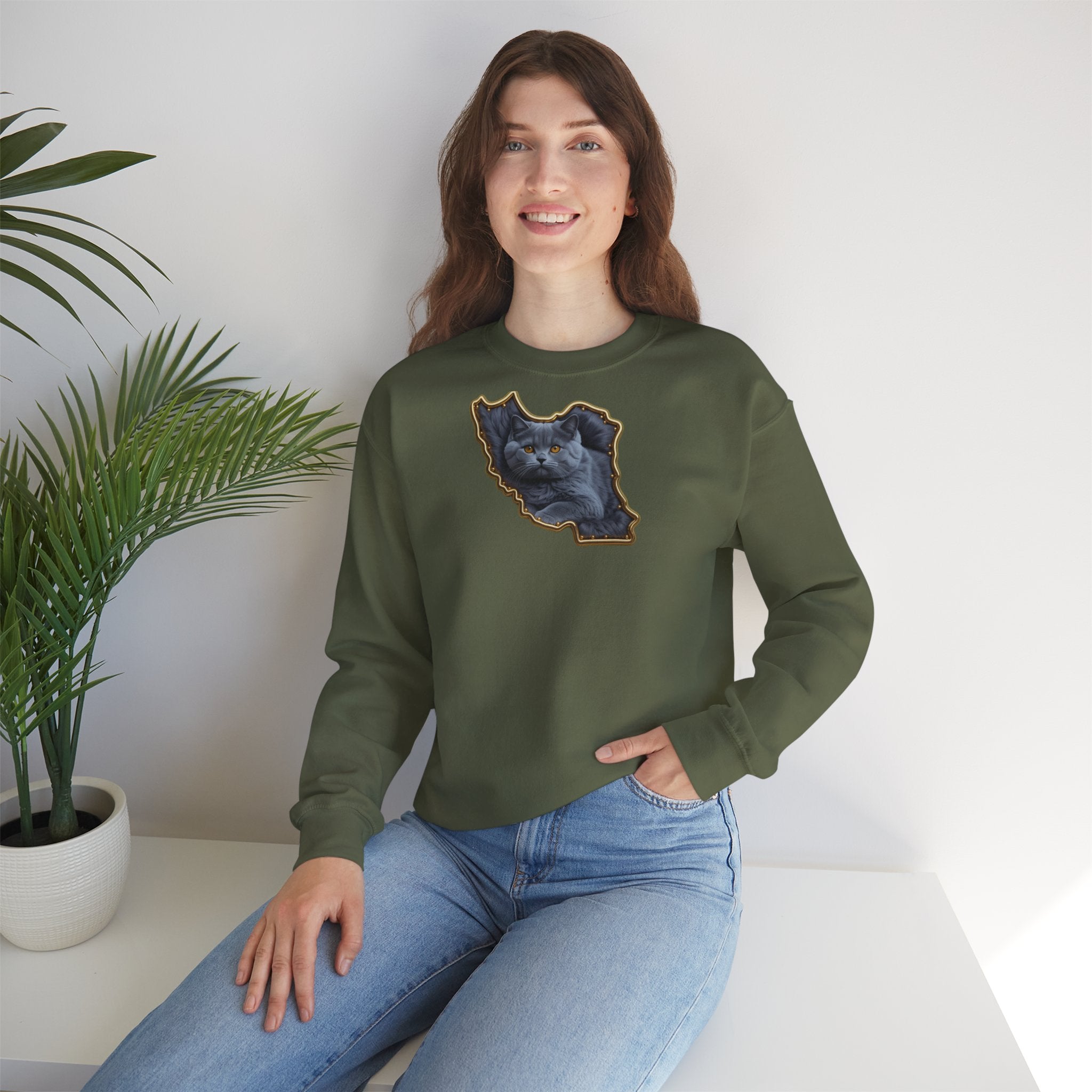 Persian cat & Persian Map Graphic Design Unisex Sweatshirt — Premium quality