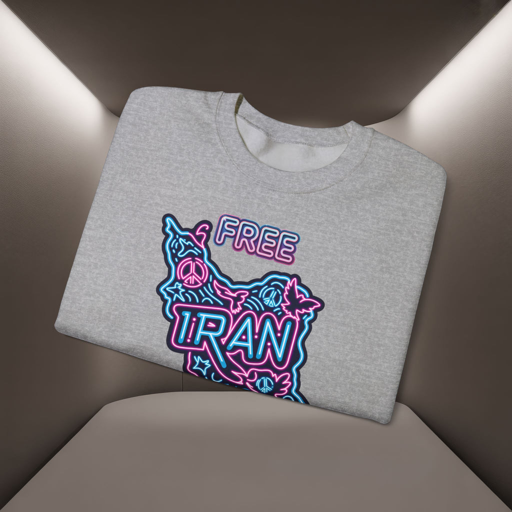 Free Iran Sweatshirt – Neon design, Premium Quality
