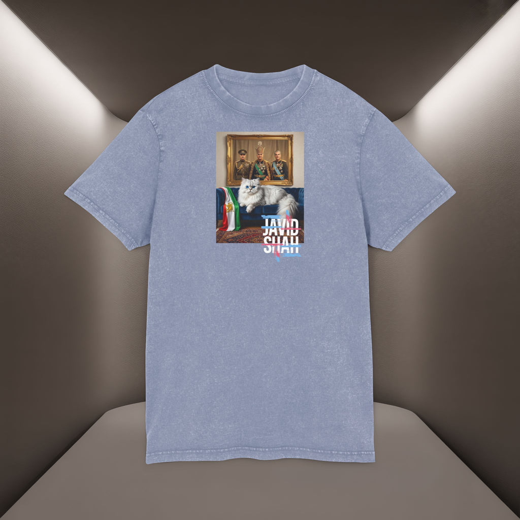 Javid Shah Acid-Wash T-Shirt— Persian Cat T-Shirt