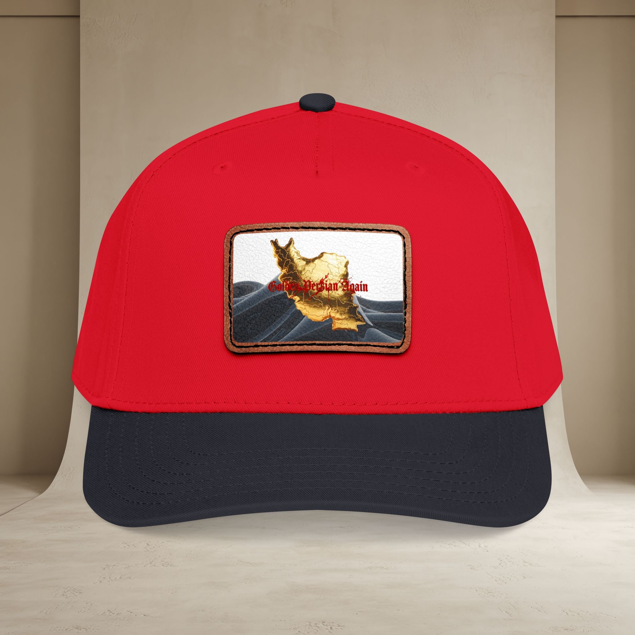 Golden Persian again Map Baseball Cap, Unisex