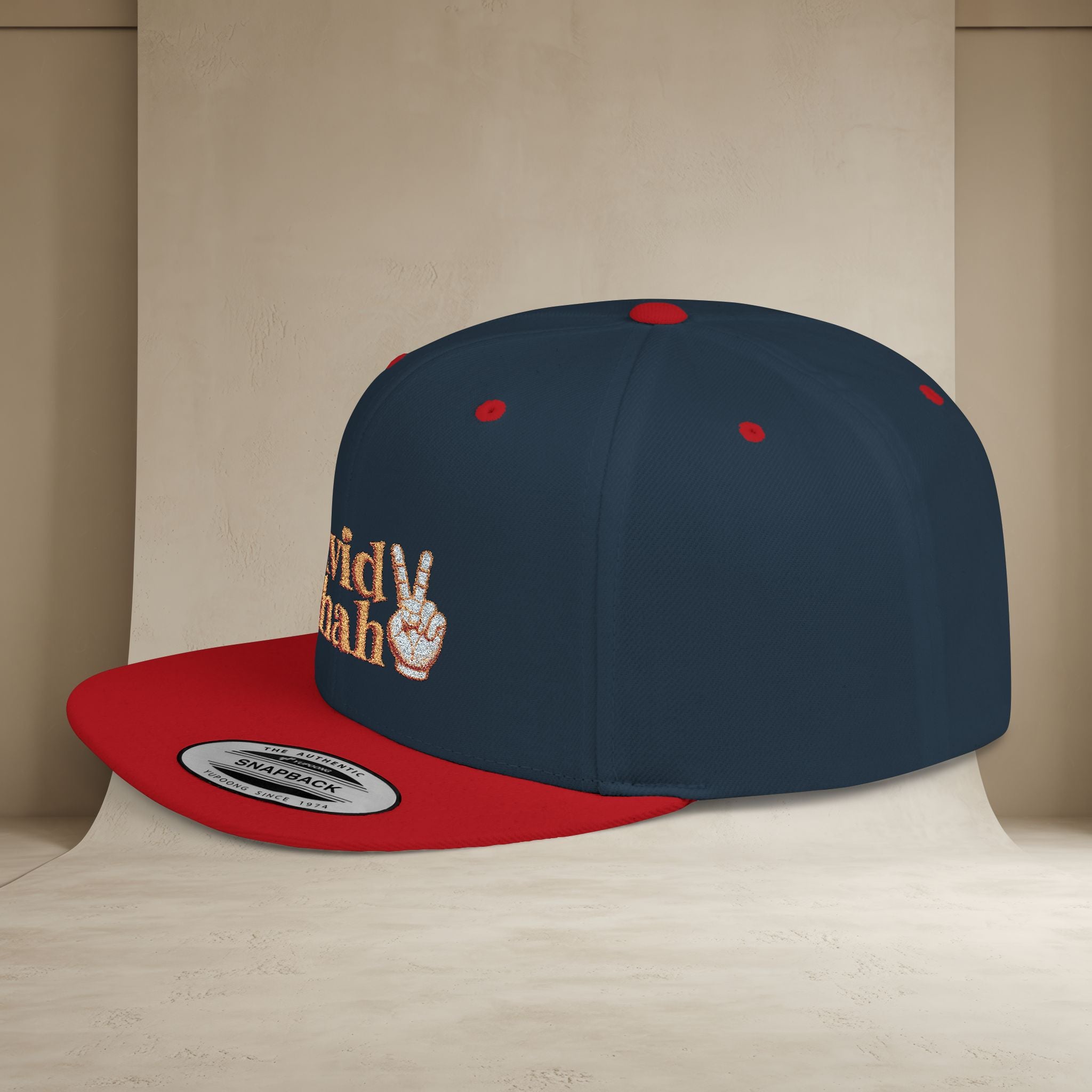 Javid Shah Embroidered Snapback Hat — (GoldoOzi)