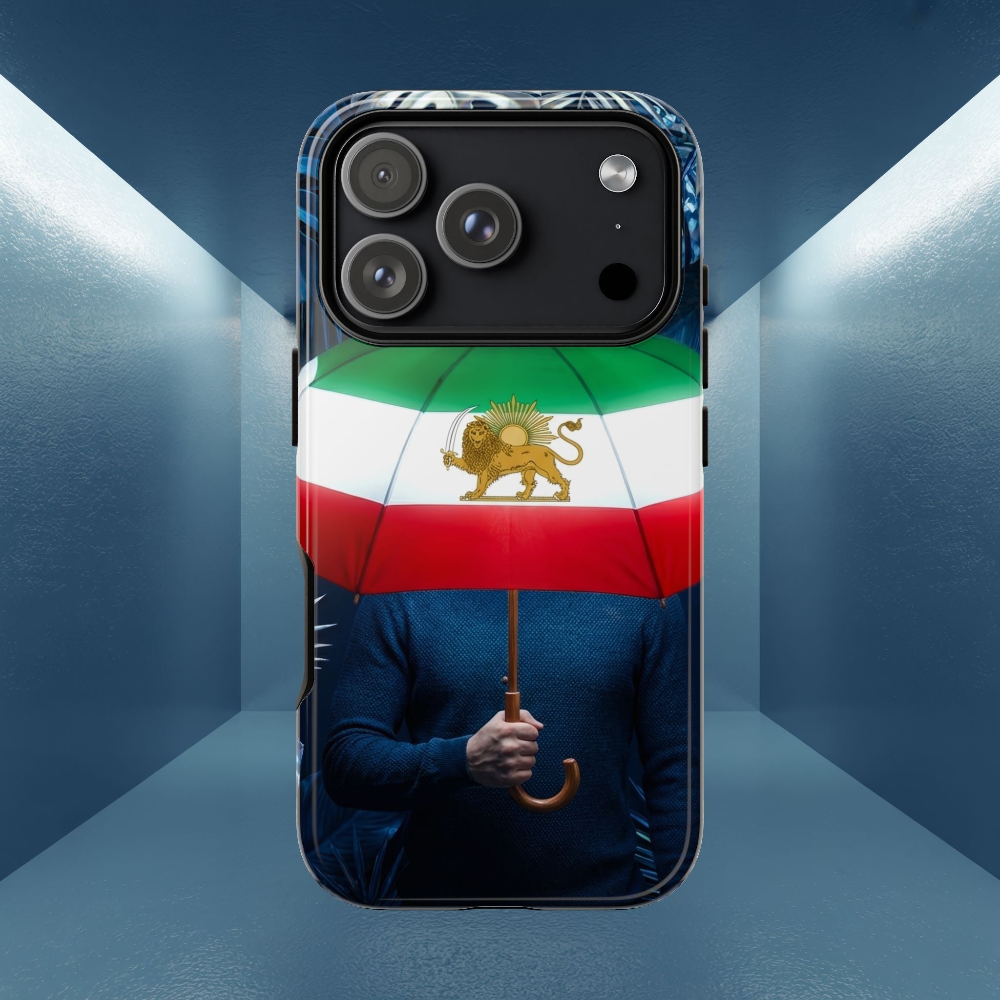 Iran Flag umbrella design phone Case