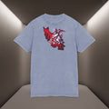 Iran's map Conceptual tshirt- Acid Wash Tee