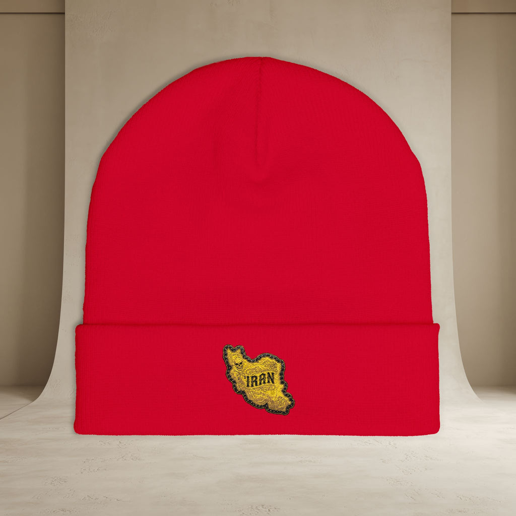 Embroidered "Iran's Map" Beanie (GoldoOzi)
