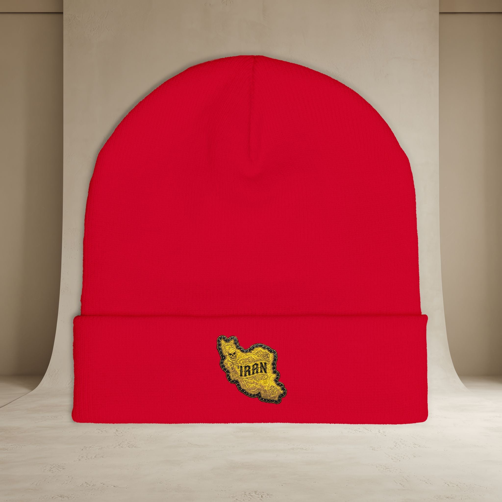 Embroidered "Iran's Map" Beanie (GoldoOzi)