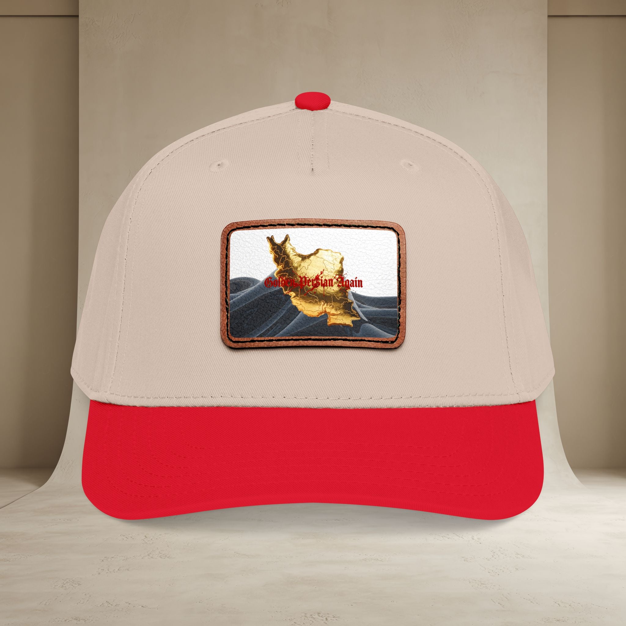 Golden Persian again Map Baseball Cap, Unisex