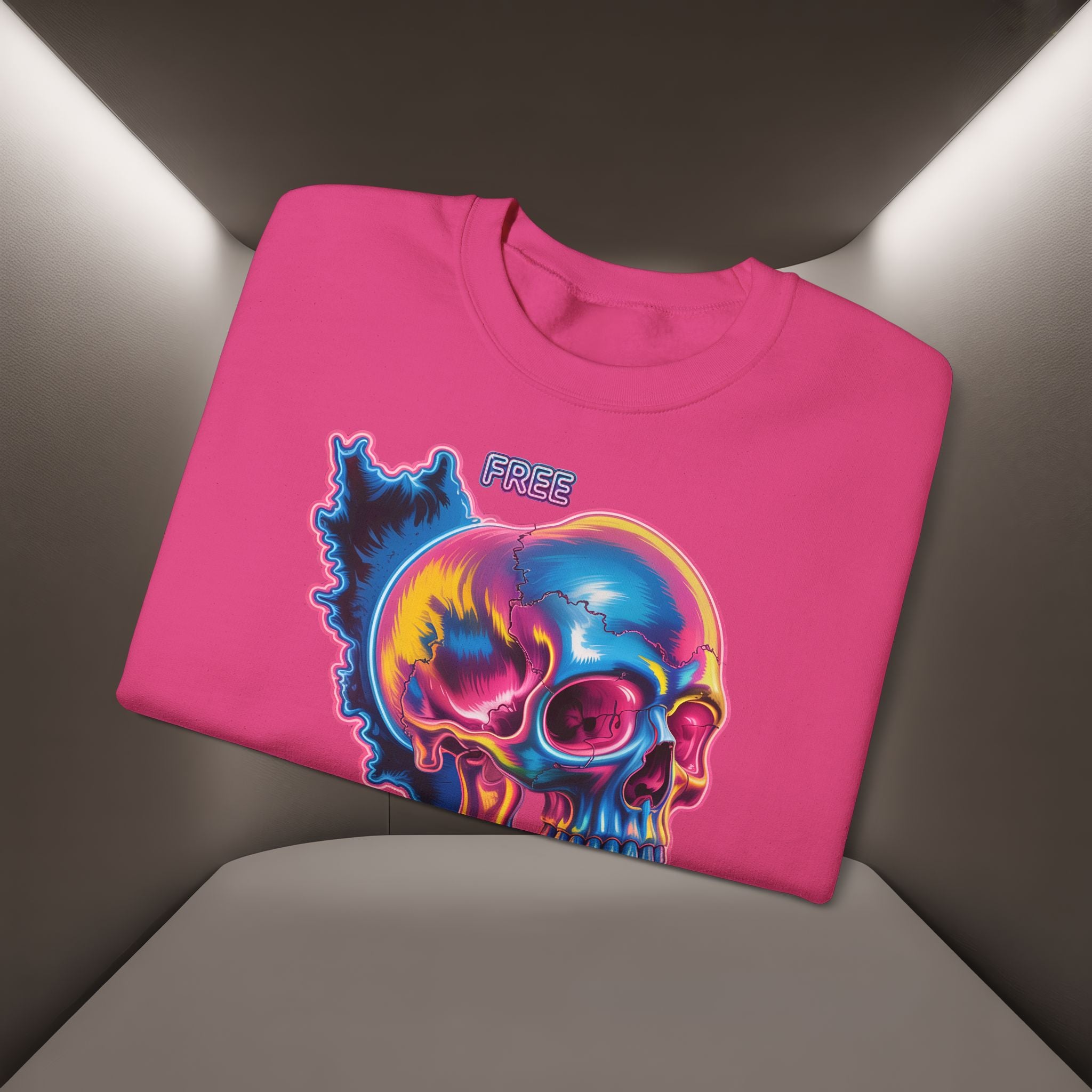 Skull in Iran's map shape Sweatshirt-Unisex, Premium Quality