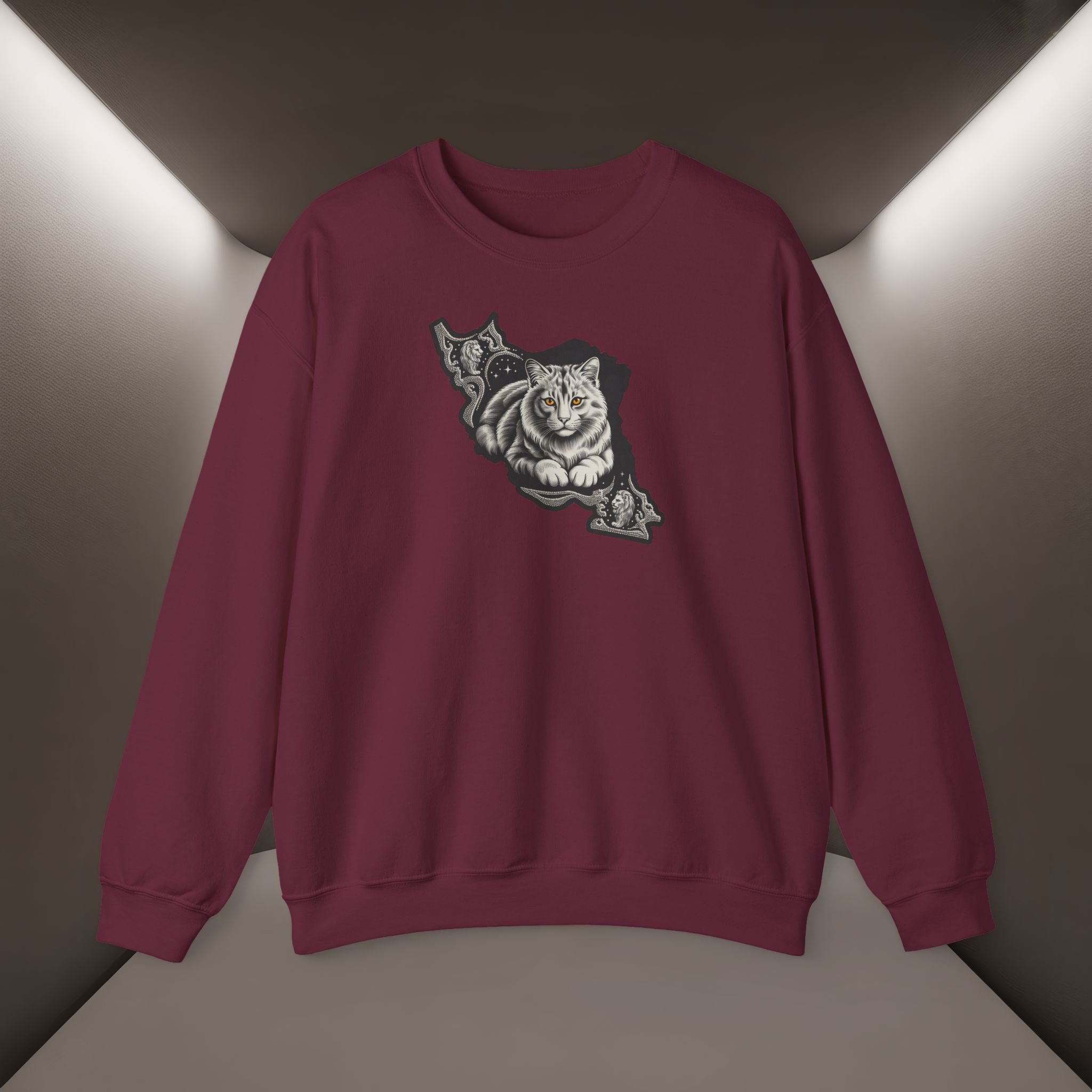Persian Cat in a Persian Map design- unisex sweatshirt- Premium quality