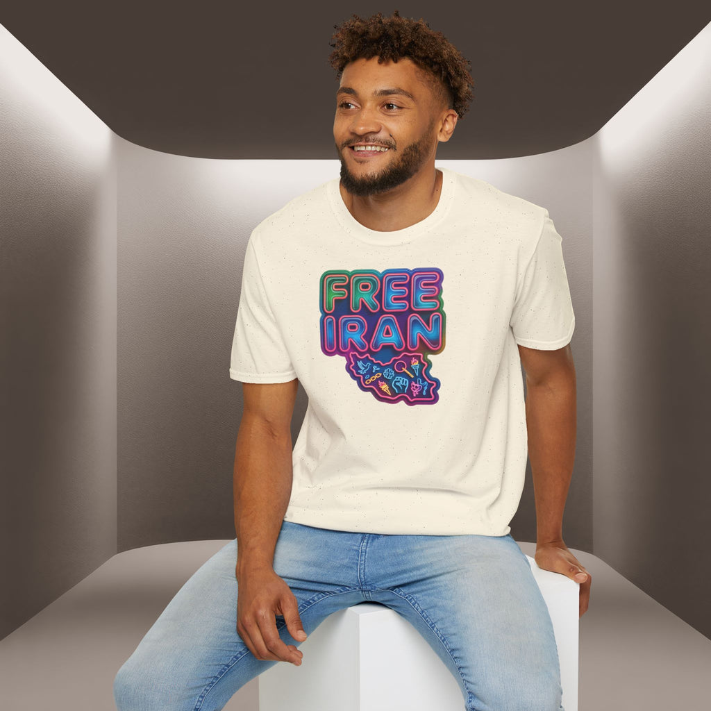 Free Iran T-Shirt — Neon Style, Premium Quality