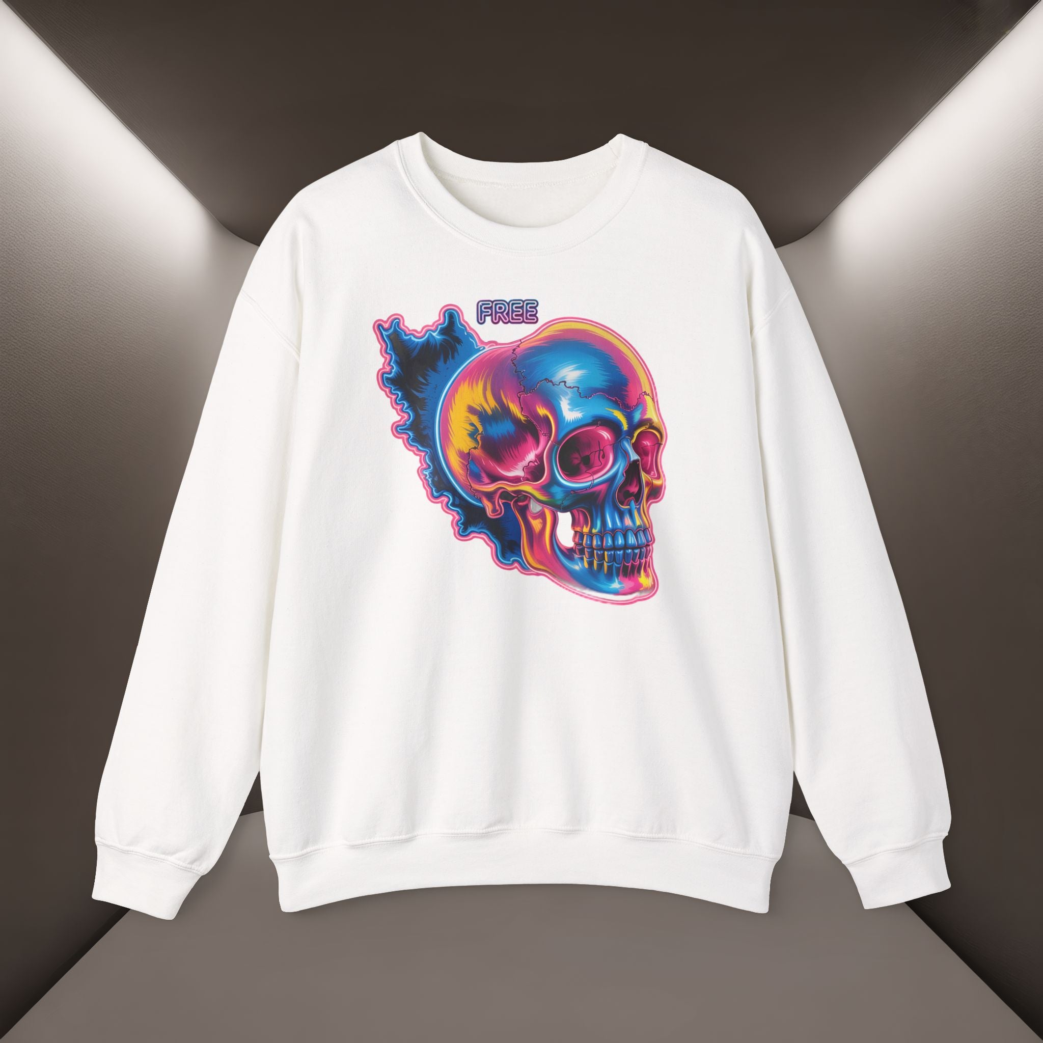 Skull in Iran's map shape Sweatshirt-Unisex, Premium Quality