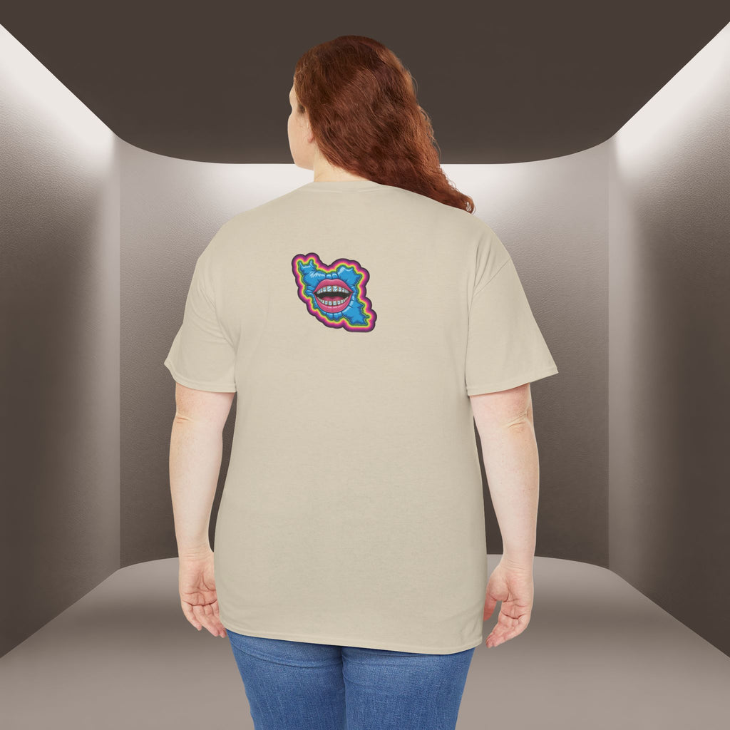 Neon Skull in Iran's map shape T-Shirt — Premium Quality