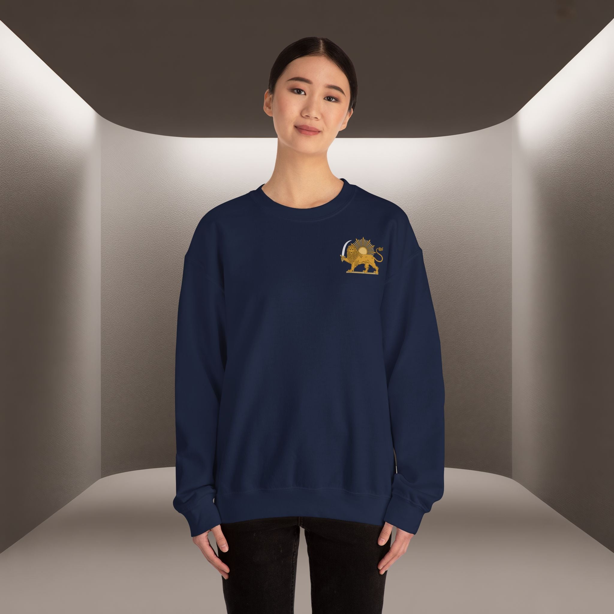 King Reza Vintage Playing Card Unisex Sweatshirt