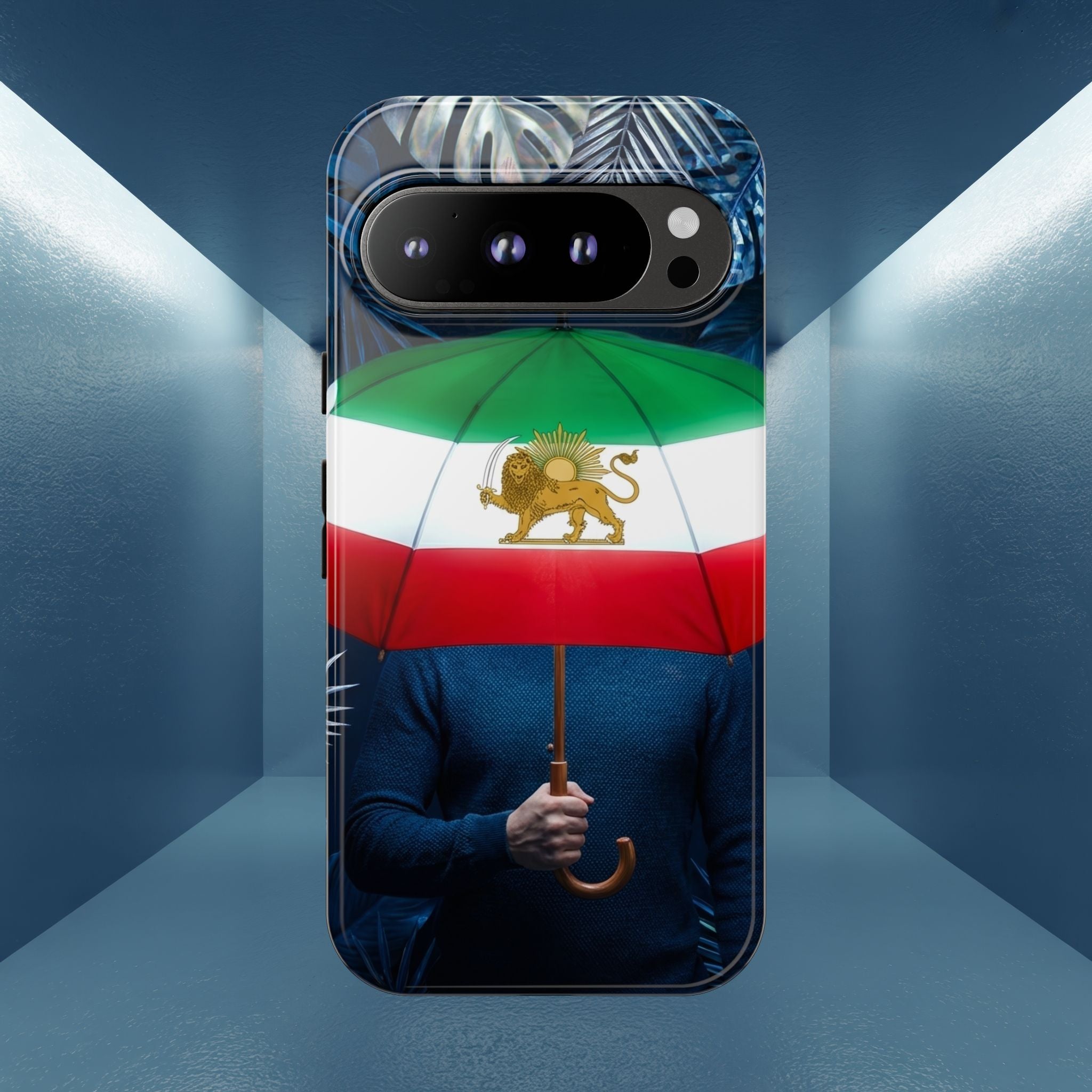 Iran Flag umbrella design phone Case
