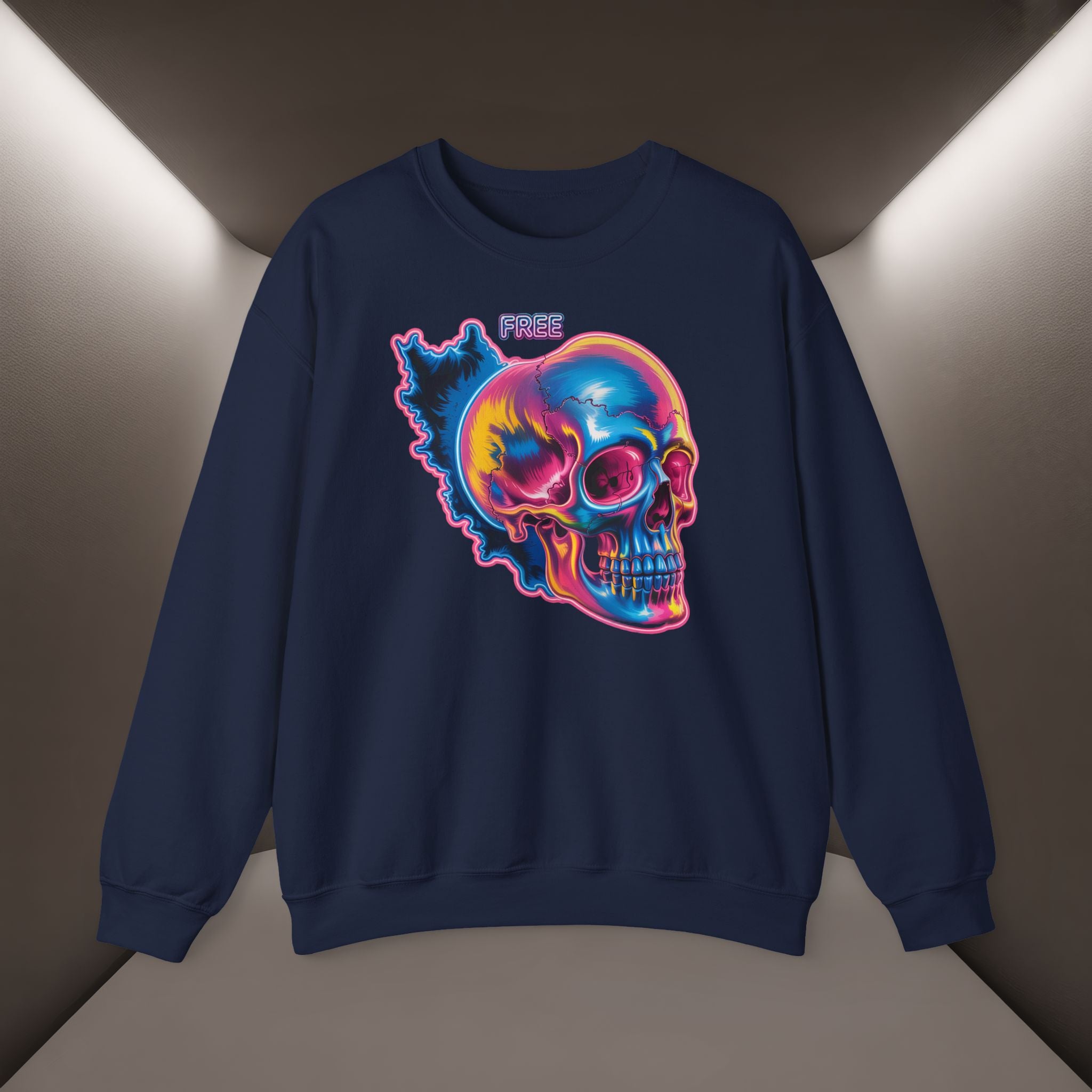 Skull in Iran's map shape Sweatshirt-Unisex, Premium Quality
