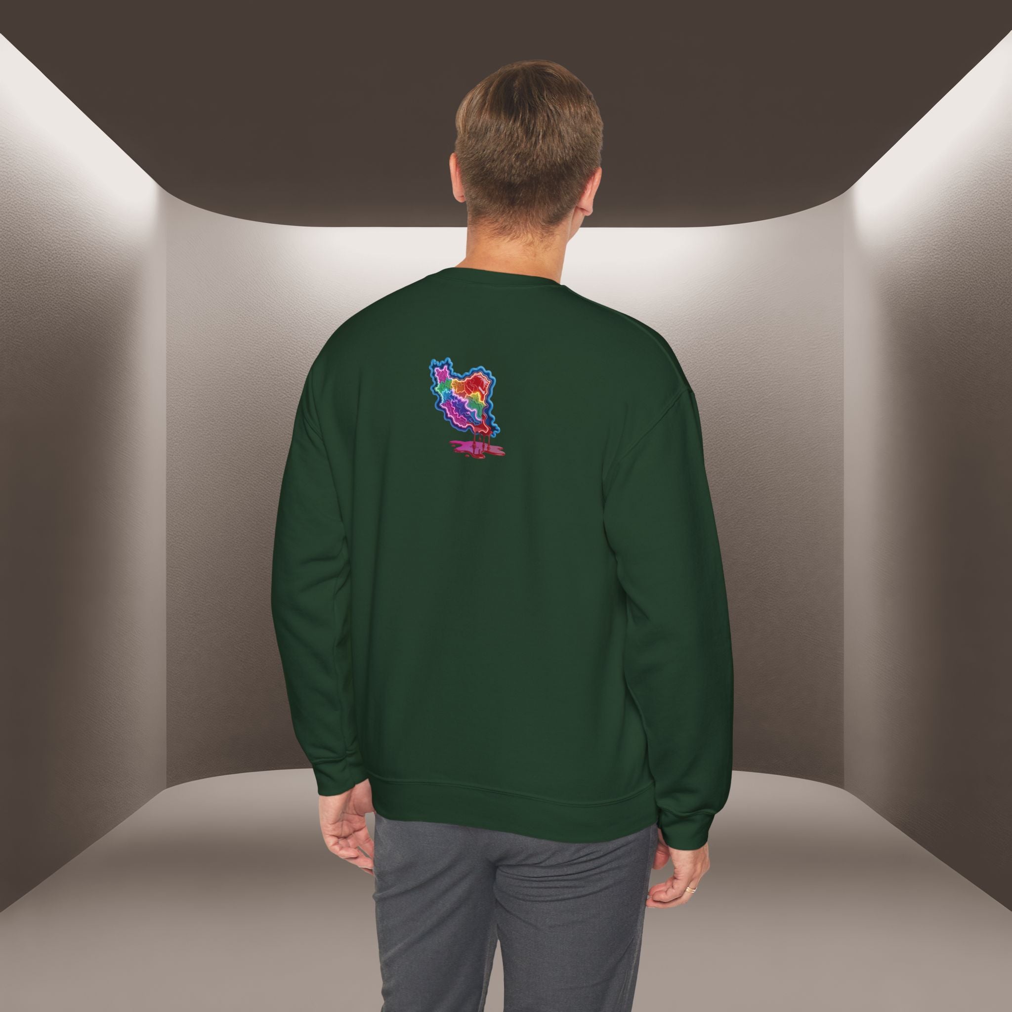 Skull in Iran's map shape Sweatshirt-Unisex, Premium Quality