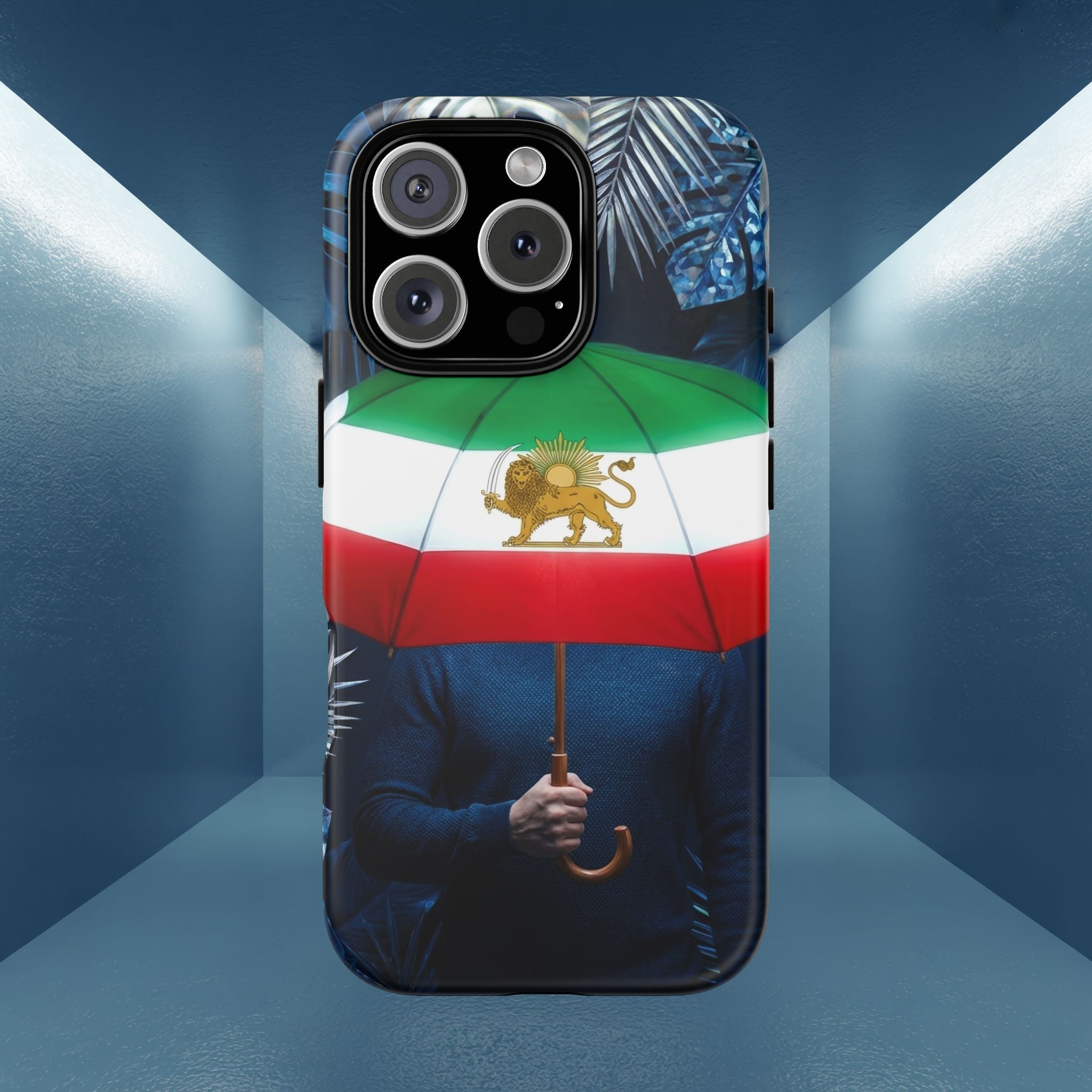 Iran Flag umbrella design phone Case