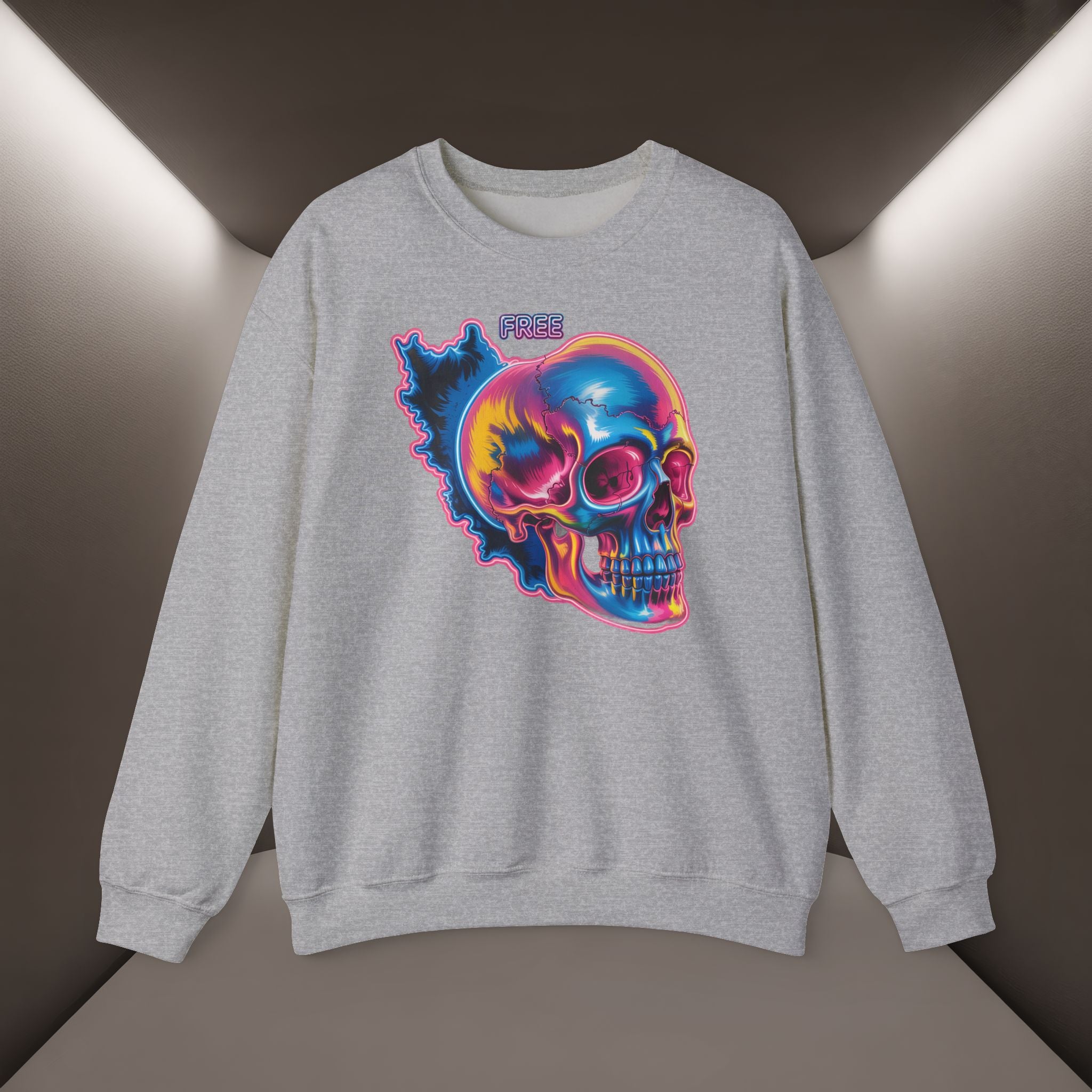 Skull in Iran's map shape Sweatshirt-Unisex, Premium Quality