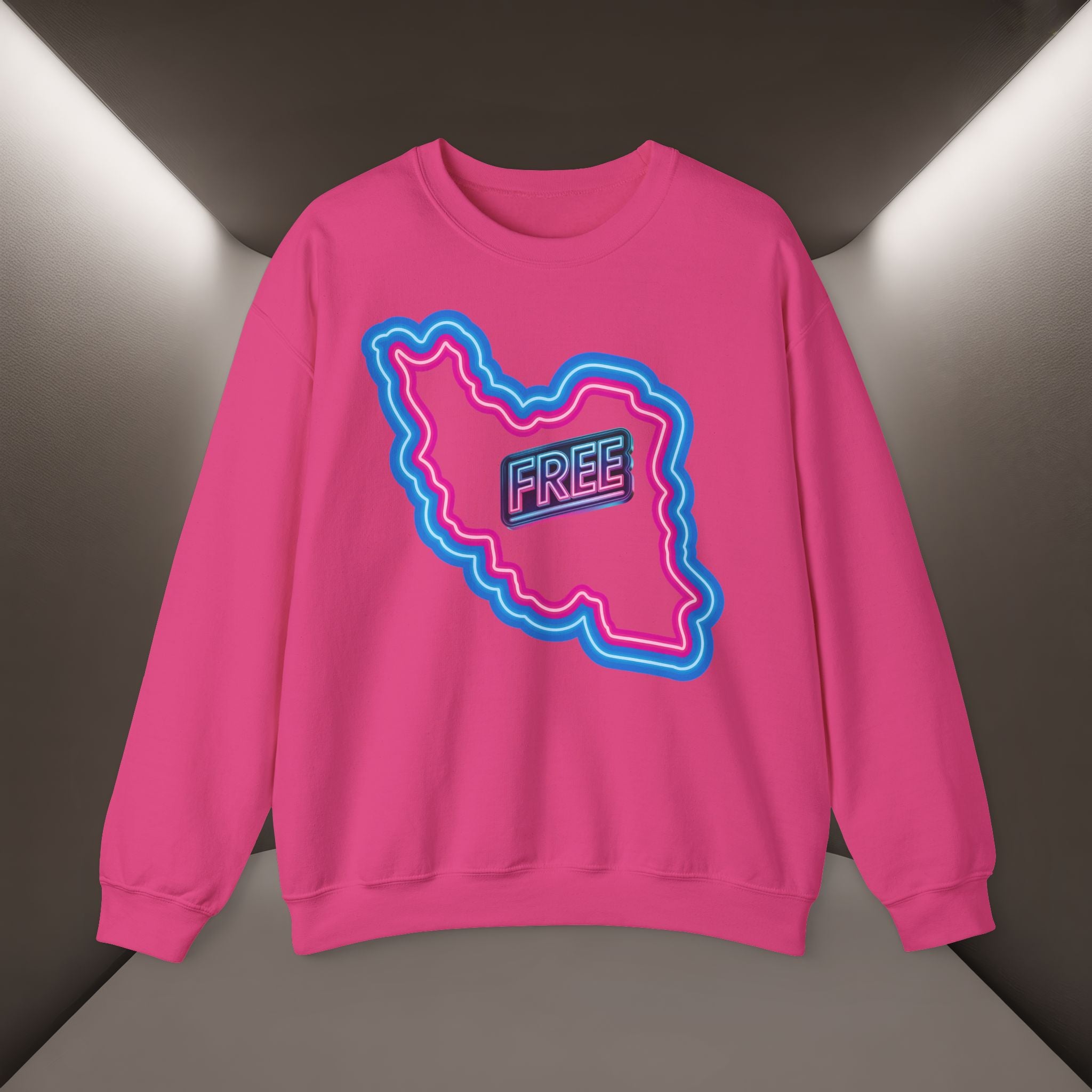 Free Iran Sweatshirt — Neon design - Premium Quality
