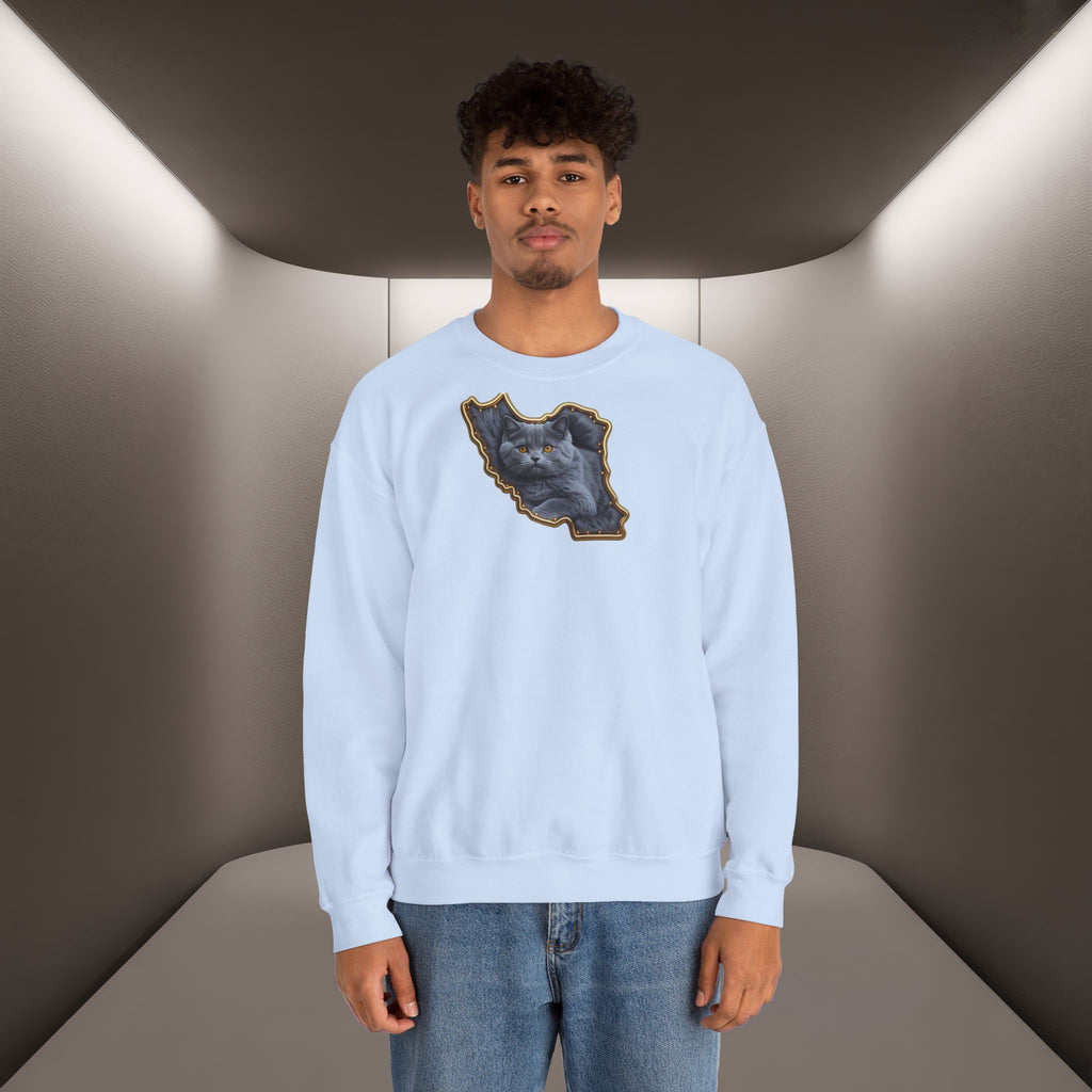 Persian cat & Persian Map Graphic Design Unisex Sweatshirt — Premium quality