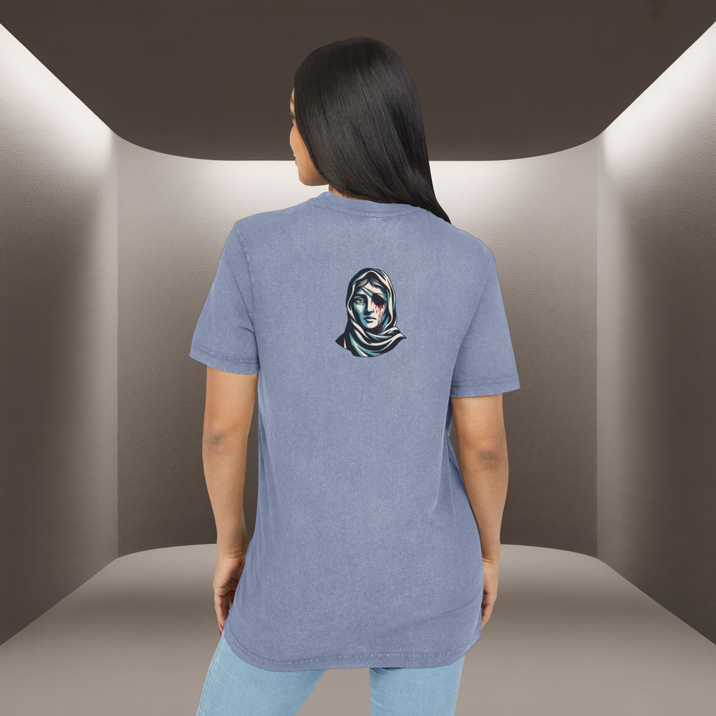 Iran's map Conceptual tshirt- Acid Wash Tee