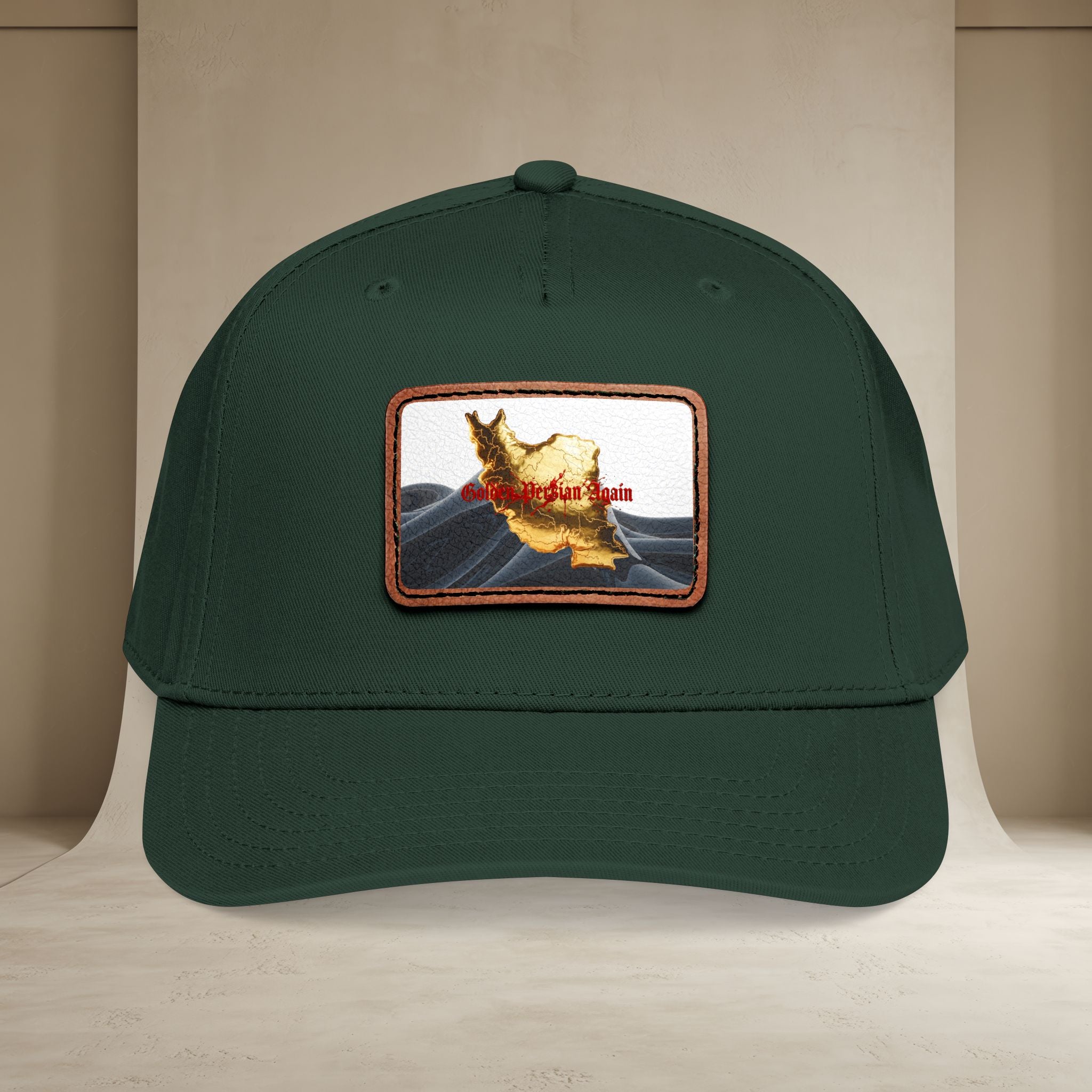 Golden Persian again Map Baseball Cap, Unisex