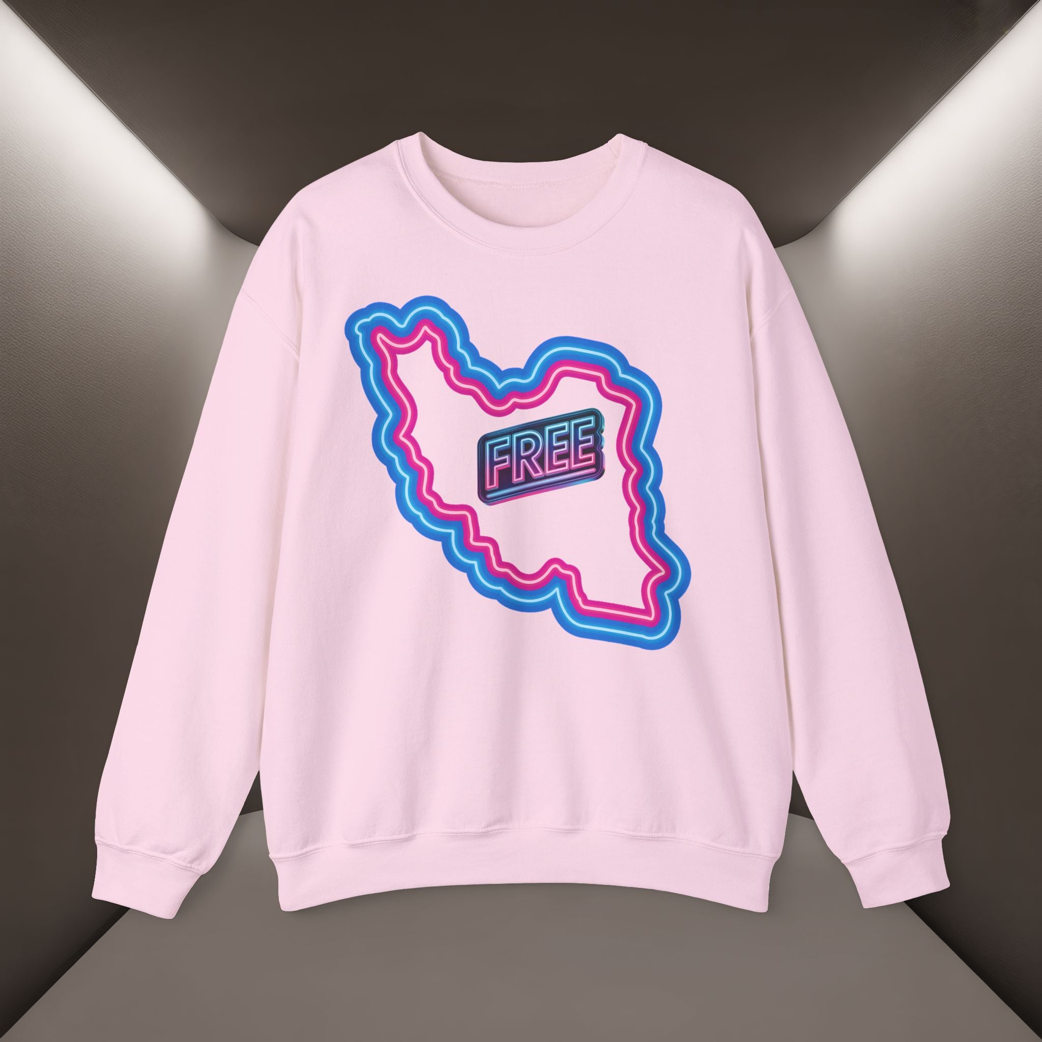 Free Iran Sweatshirt — Neon design - Premium Quality